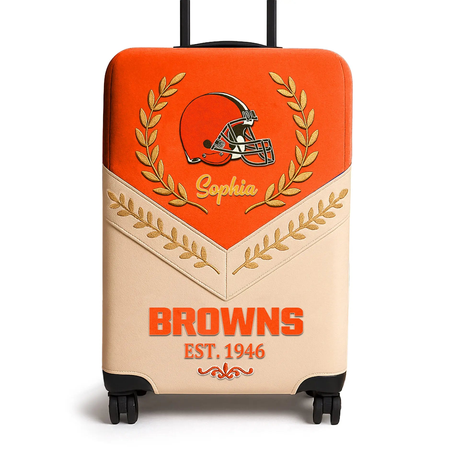 Cleveland Browns | Premium Personalized Luggage Cover TD – HuddleStyle.com - Image 2