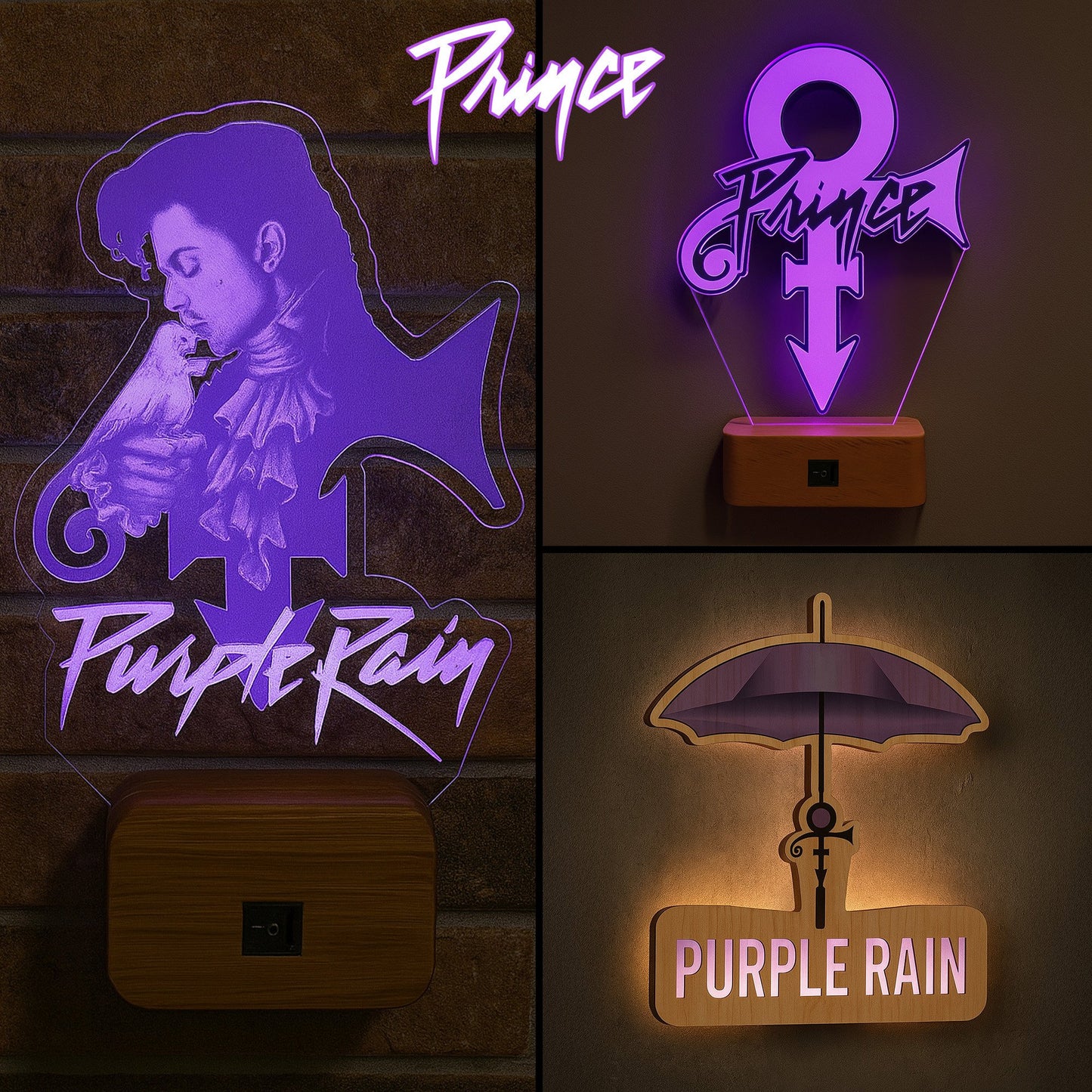 PREMIUM PRCE WOOD AND ACRYLIC NIGHT LIGHT NY