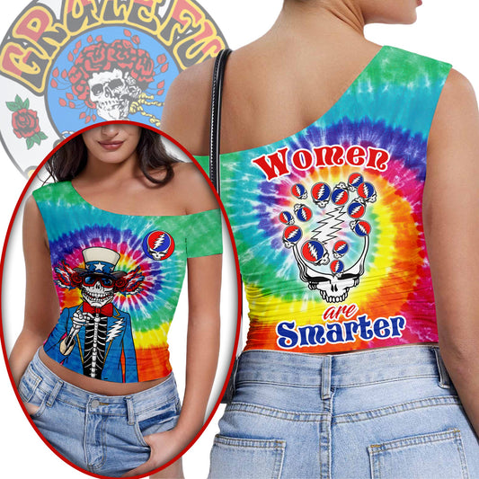 Premium GRFD Short Sleeve One Shoulder Top NY