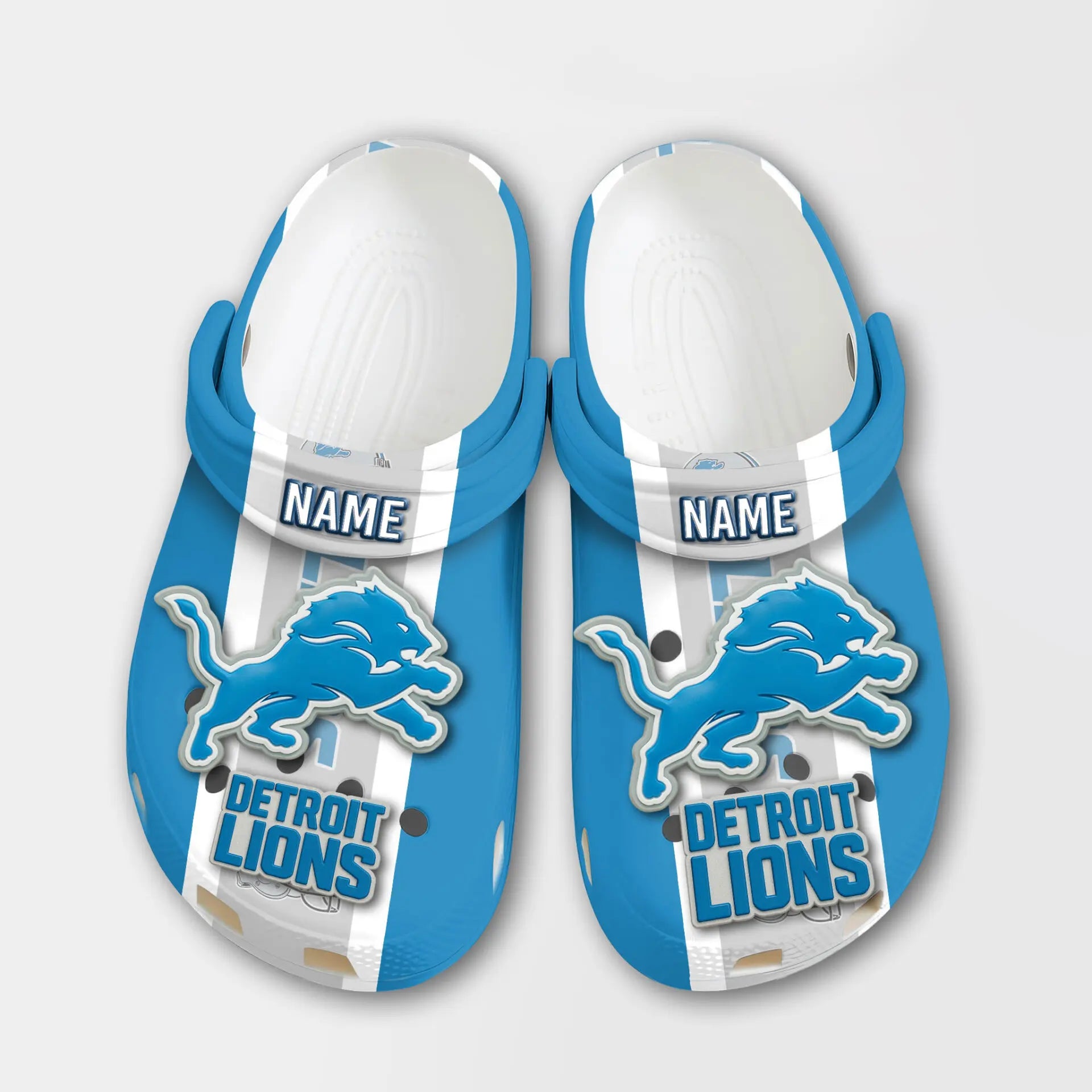Detroit Lions | PREMIUM NFL CLOGS TD – HuddleStyle.com - Image 2