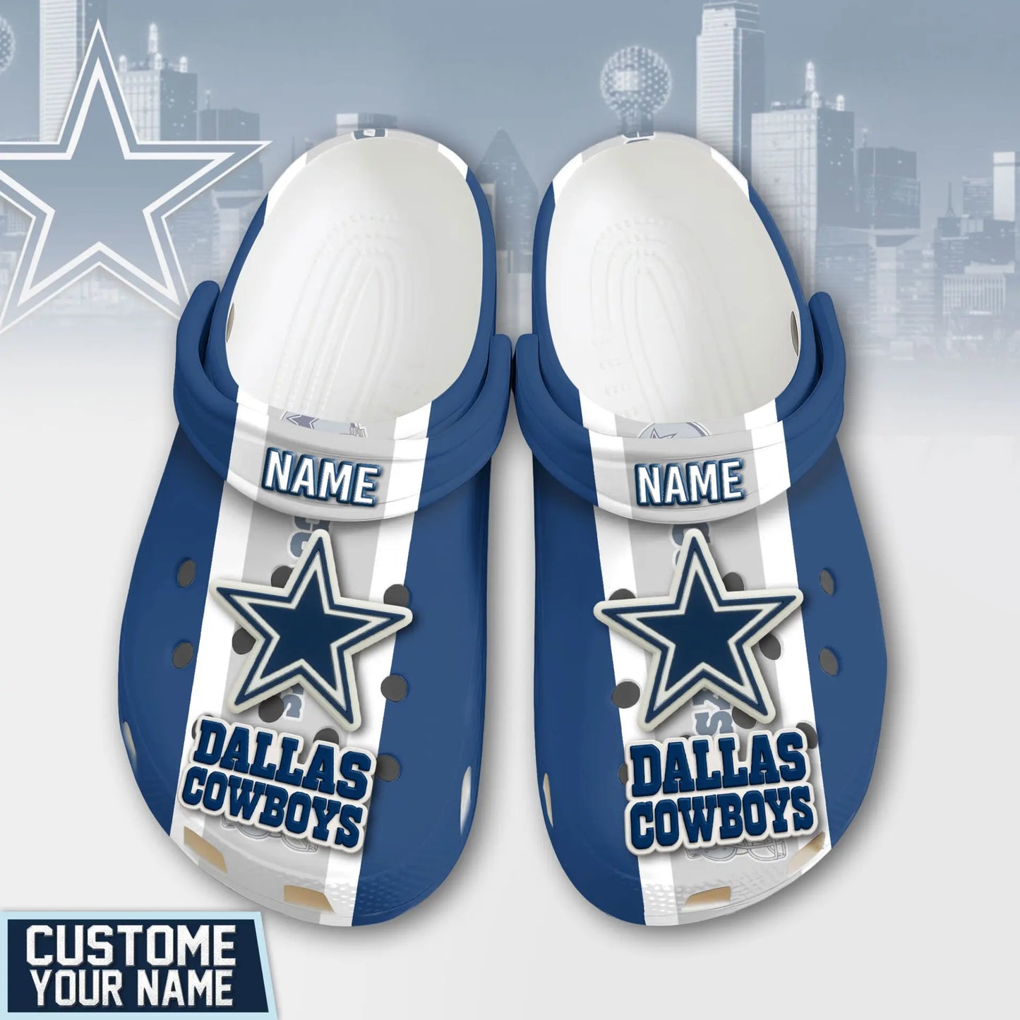 Dallas Cowboys | PREMIUM NFL CLOGS TD – HuddleStyle.com - Main