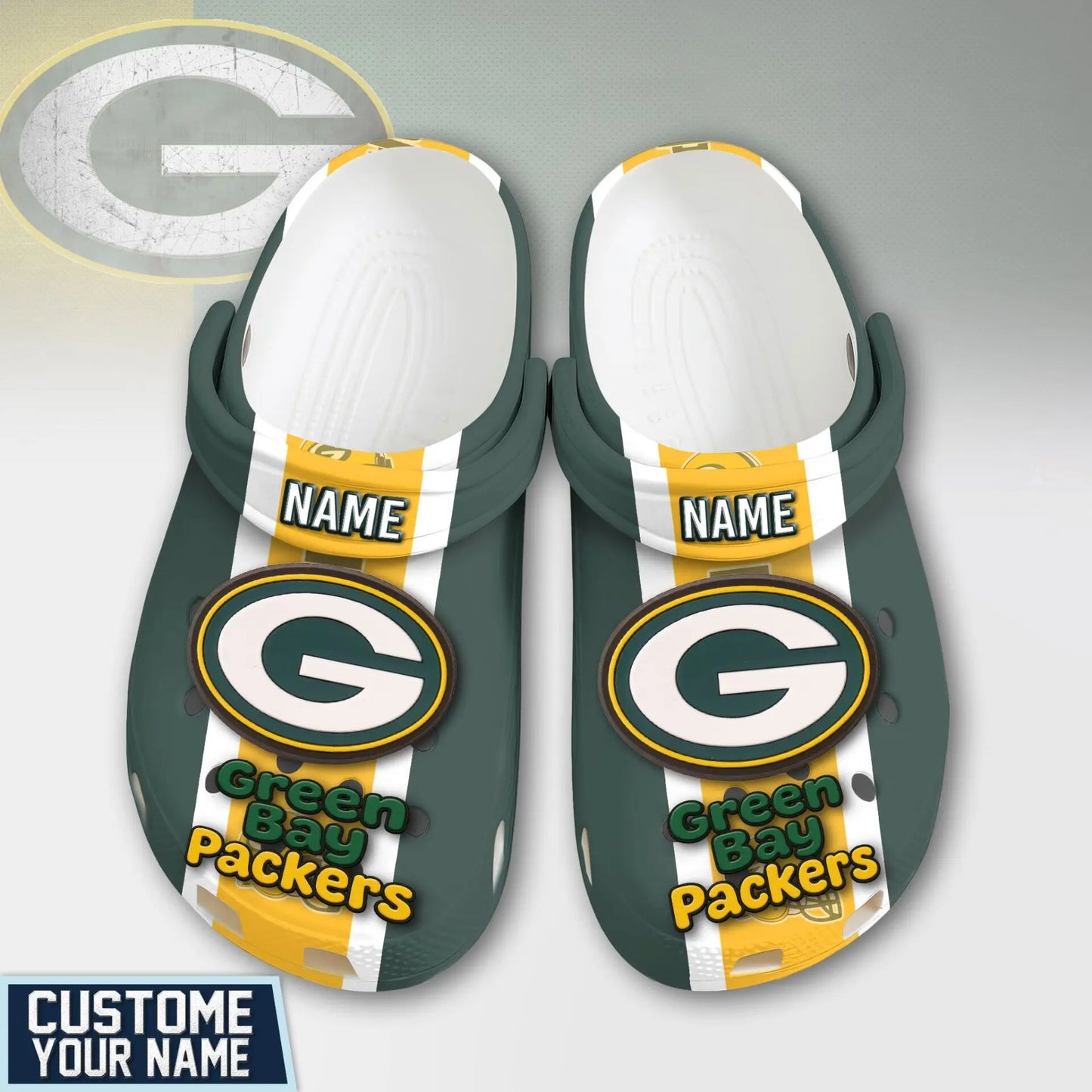 Green Bay Packers | PREMIUM NFL CLOGS TD – HuddleStyle.com - Main