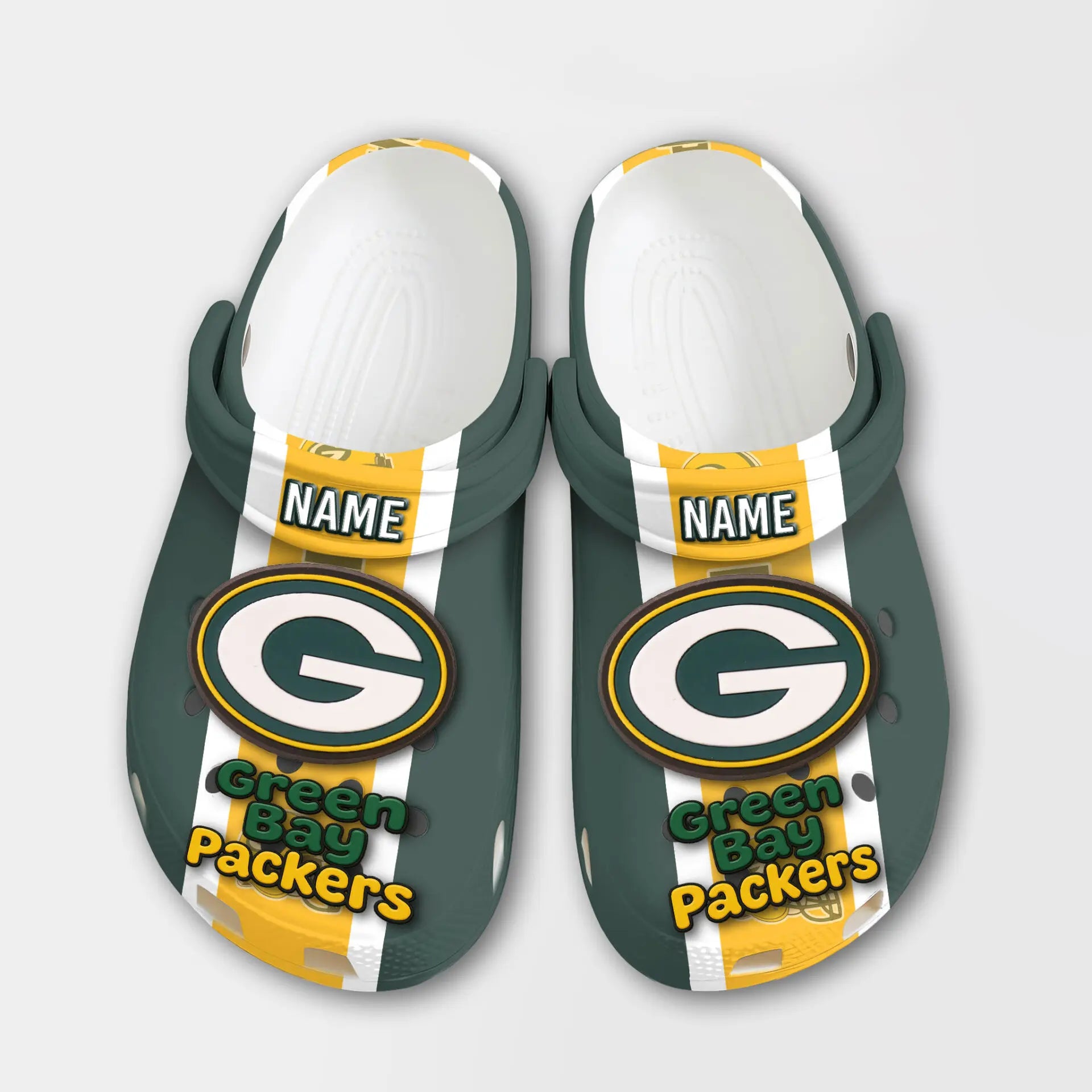 Green Bay Packers | PREMIUM NFL CLOGS TD – HuddleStyle.com - Image 2