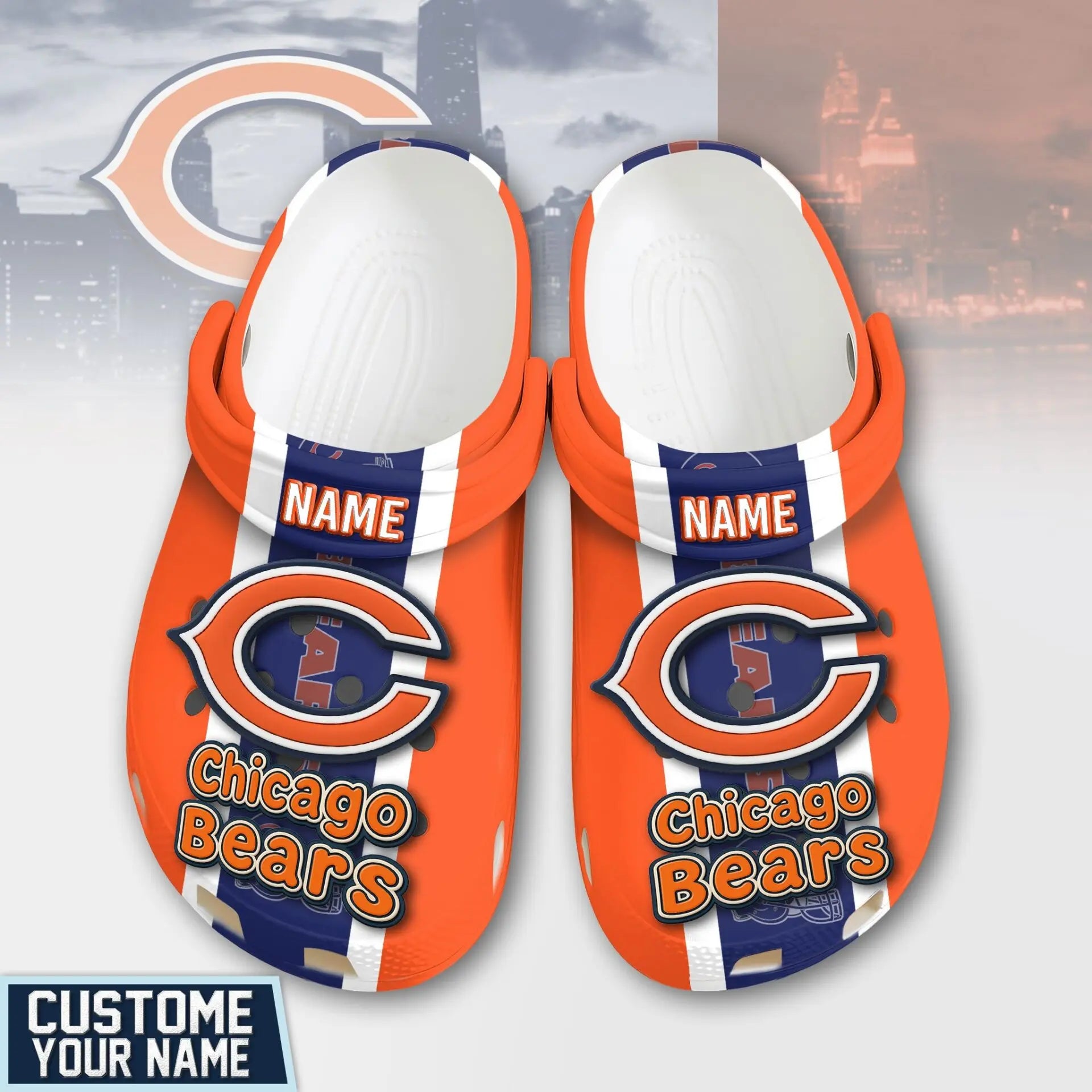 Chicago Bears | PREMIUM NFL CLOGS TD – HuddleStyle.com - Main