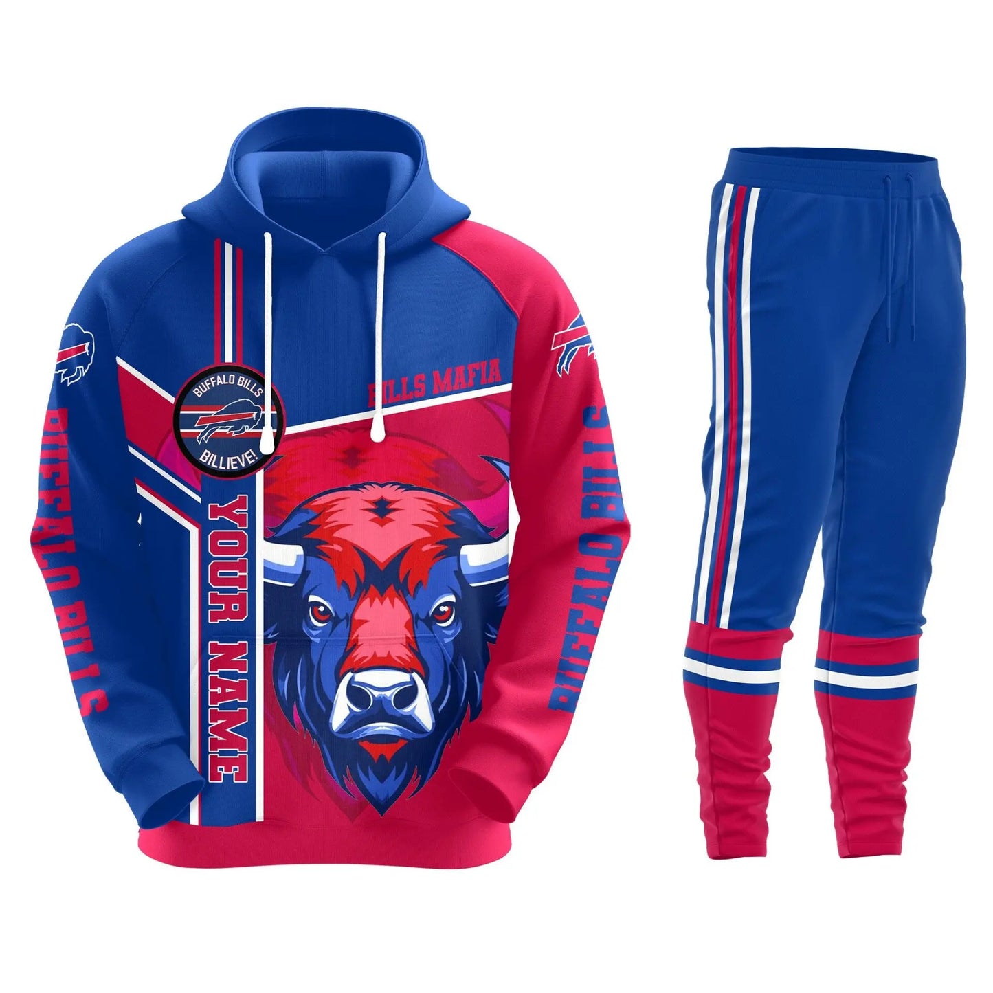 Buffalo Bills | Premium Hoodie Legging and Jogger HI – HuddleStyle.com - Image 3