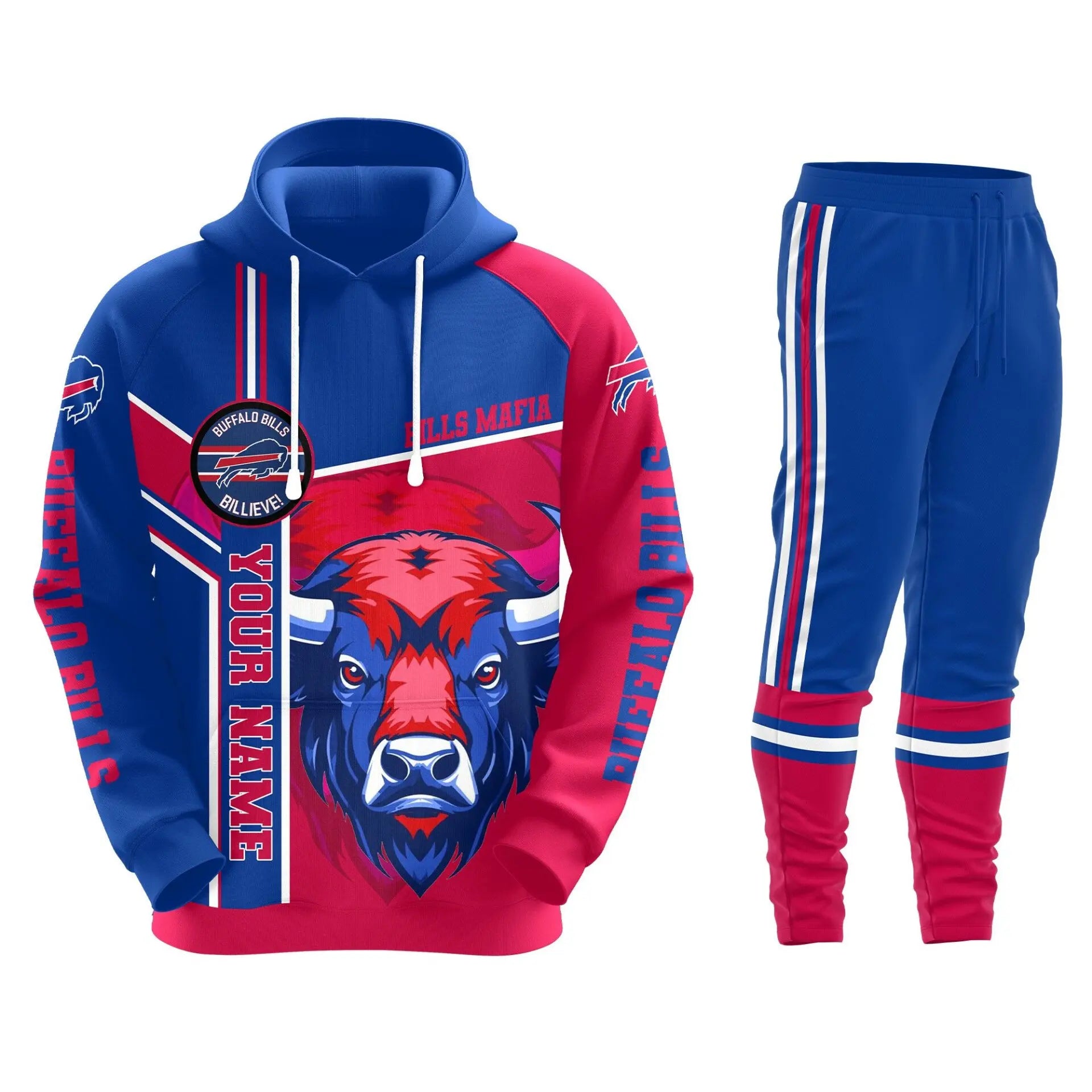 Buffalo Bills | Premium Hoodie Legging and Jogger HI – HuddleStyle.com - Image 3