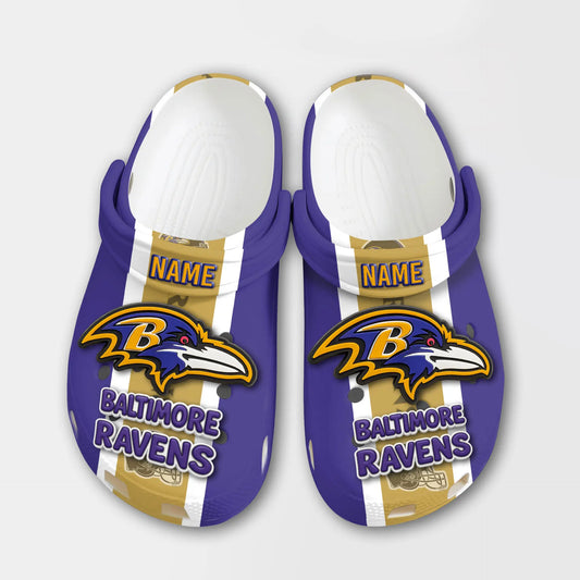 Baltimore Ravens | PREMIUM NFL CLOGS TD – HuddleStyle.com - Main