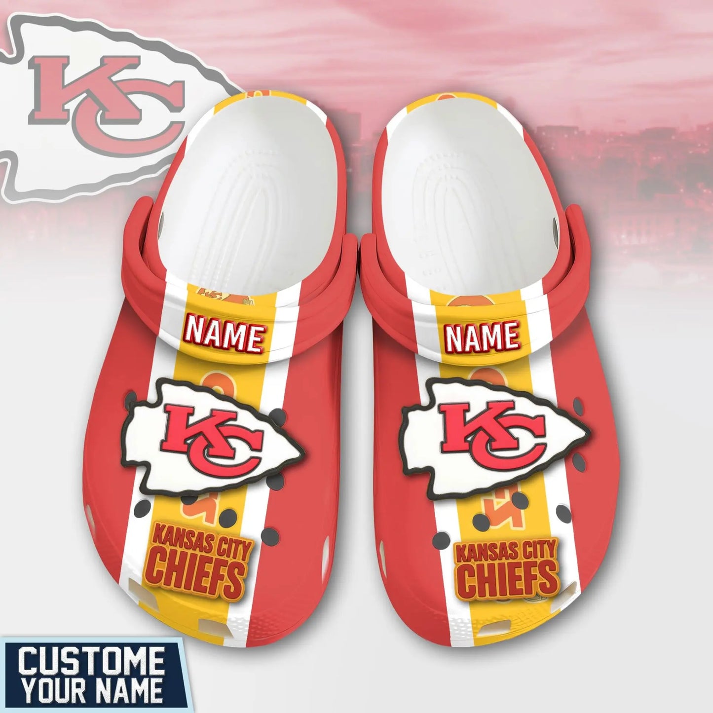 Kansas City Chiefs | PREMIUM NFL CLOGS TD – HuddleStyle.com - Main