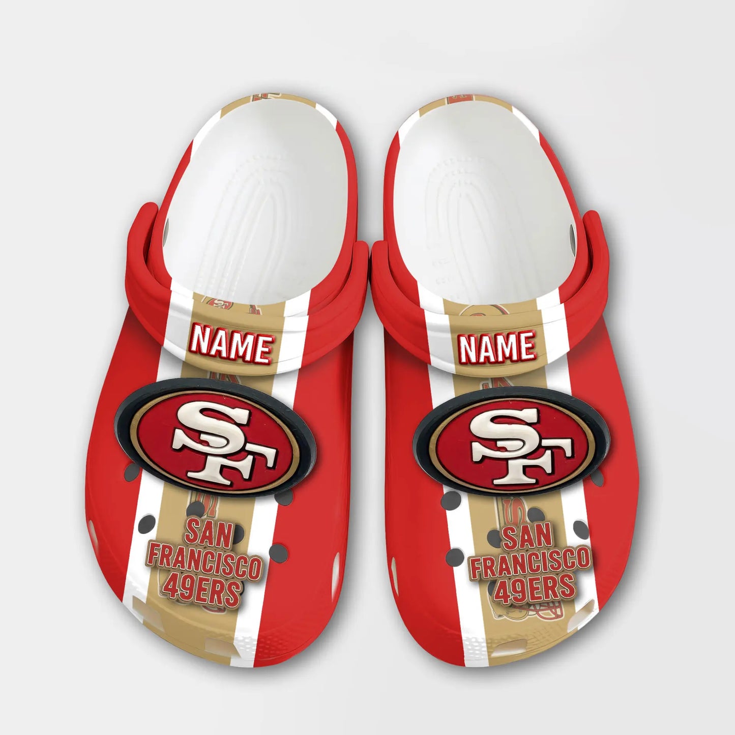 San Francisco 49ers | PREMIUM NFL CLOGS TD – HuddleStyle.com - Image 2