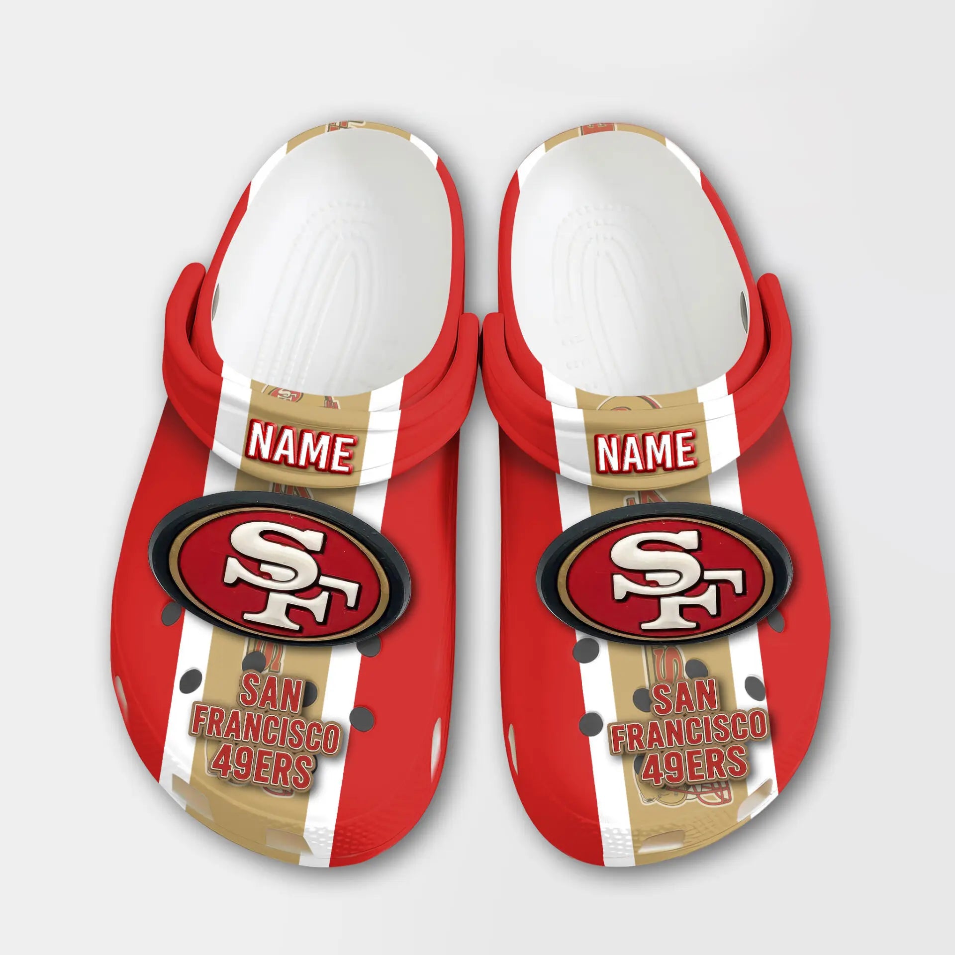 San Francisco 49ers | PREMIUM NFL CLOGS TD – HuddleStyle.com - Image 2