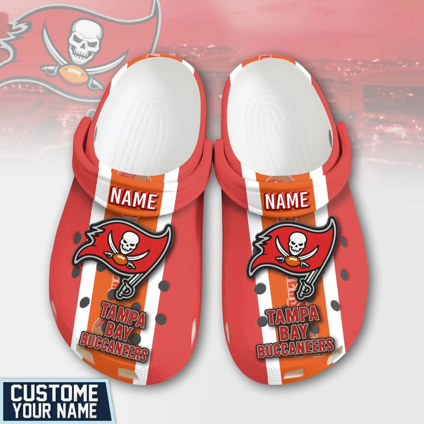 Tampa Bay Buccaneers | PREMIUM NFL CLOGS TD – HuddleStyle.com - Image 2