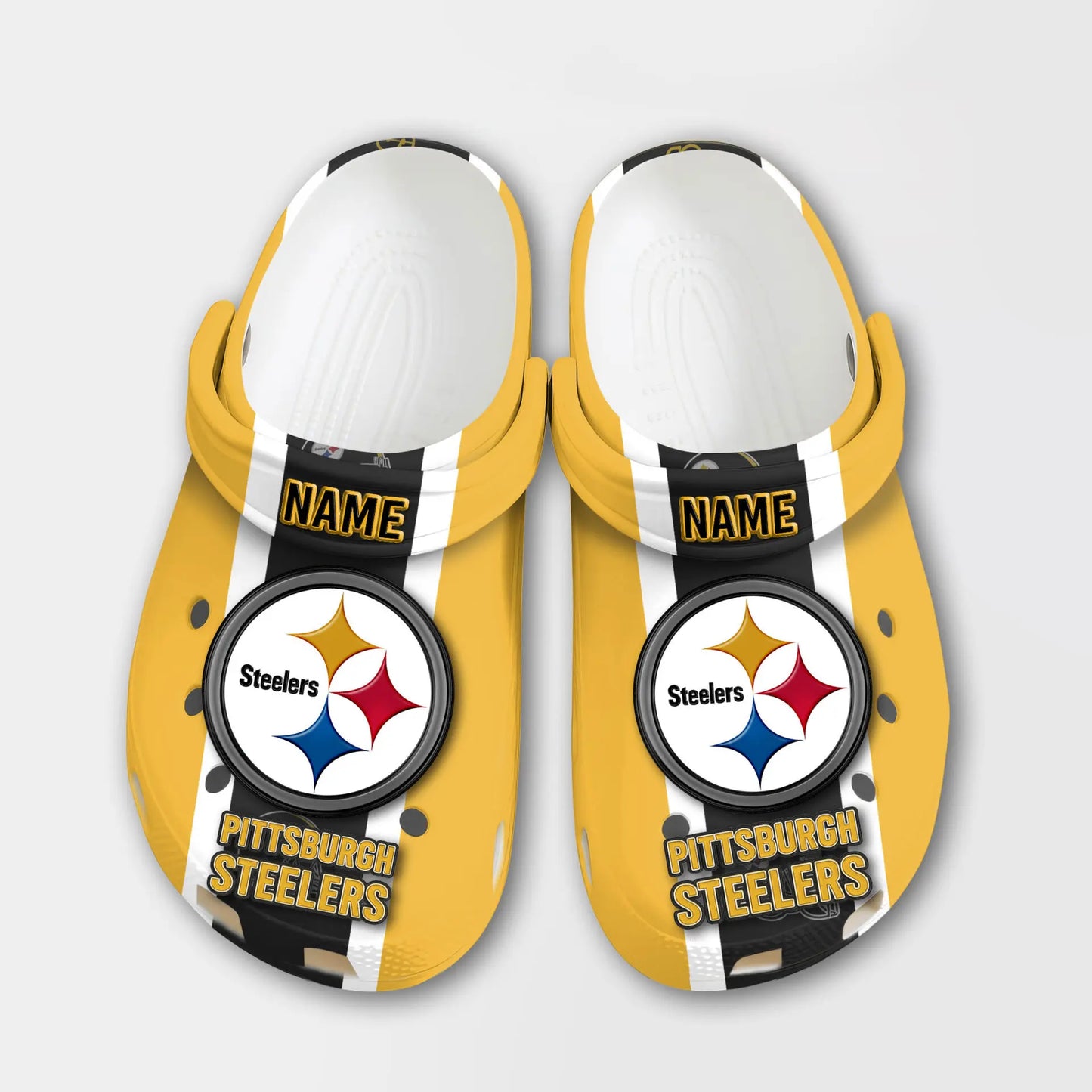 Pittsburgh Steelers | PREMIUM NFL CLOGS TD – HuddleStyle.com - Image 2
