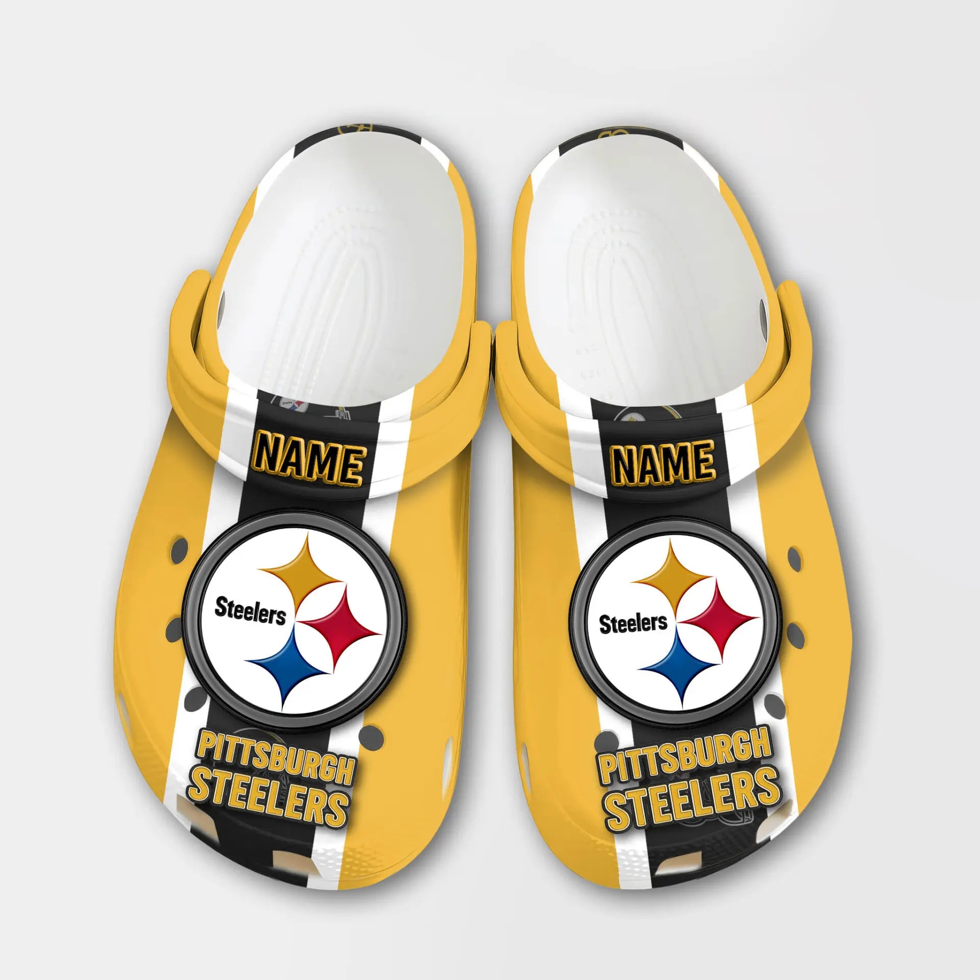 Pittsburgh Steelers | PREMIUM NFL CLOGS TD – HuddleStyle.com - Image 2