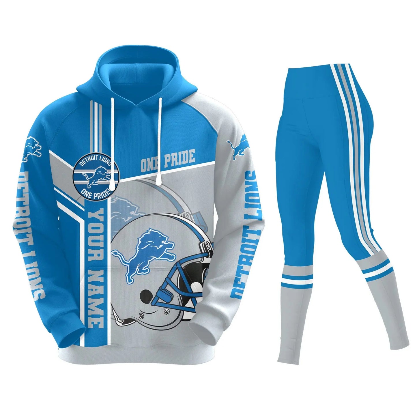 Detroit Lions | Premium Hoodie Legging and Jogger HI – HuddleStyle.com - Image 2