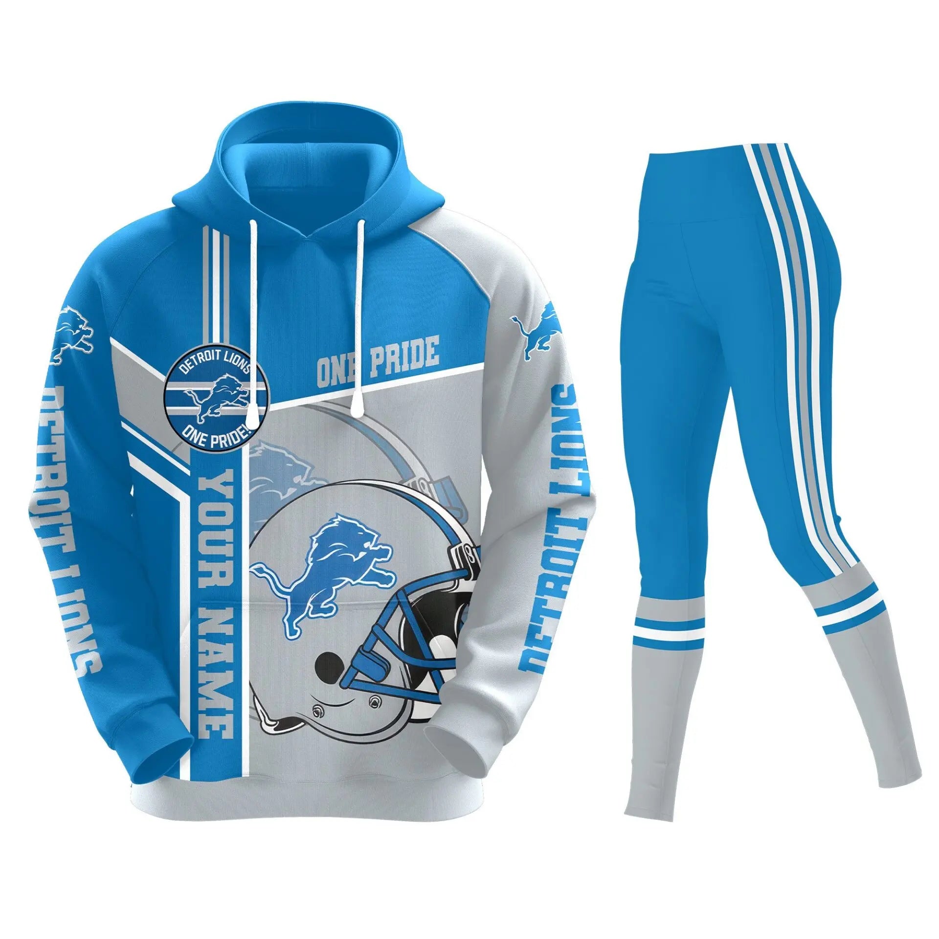 Detroit Lions | Premium Hoodie Legging and Jogger HI – HuddleStyle.com - Image 2