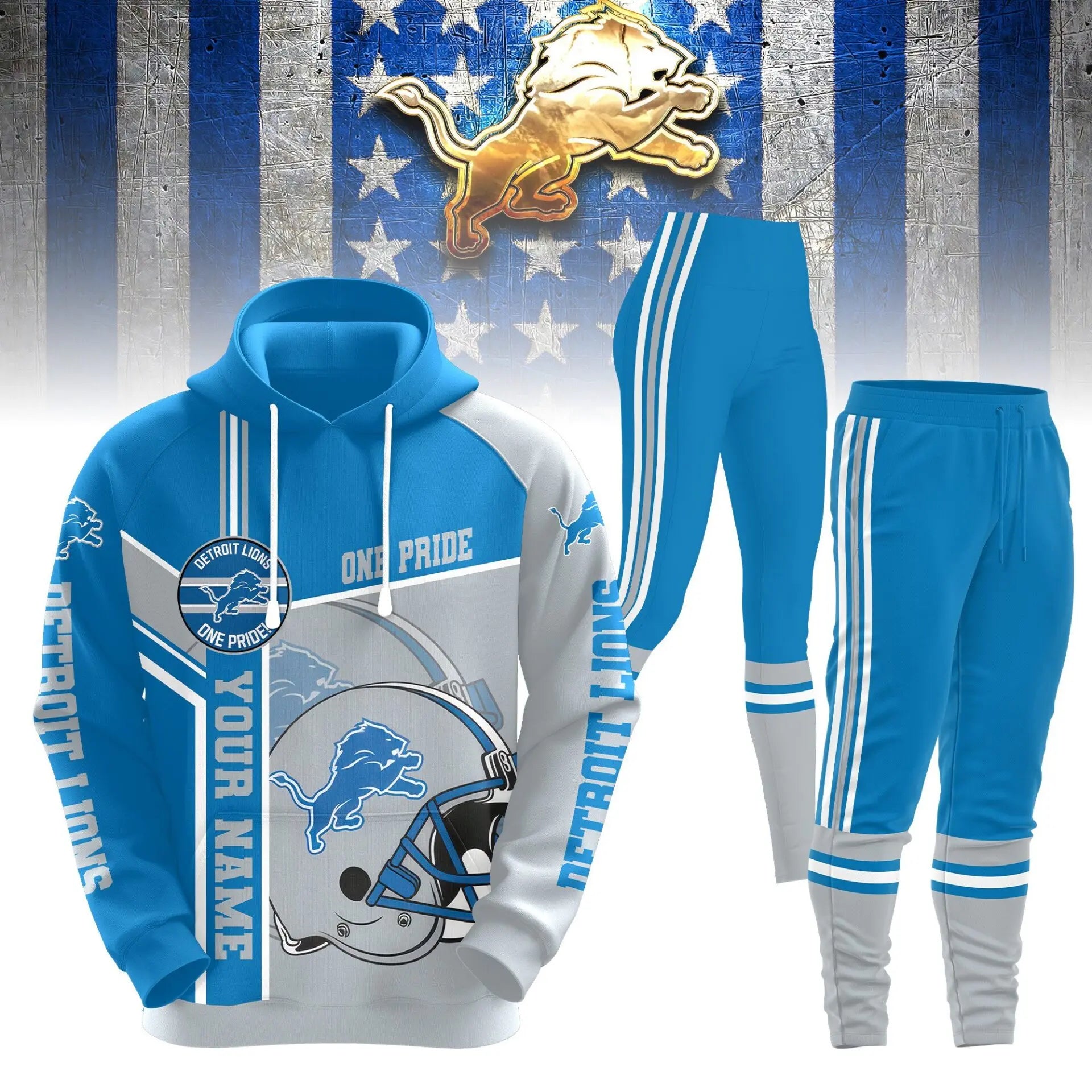 Detroit Lions | Premium Hoodie Legging and Jogger HI – HuddleStyle.com - Main