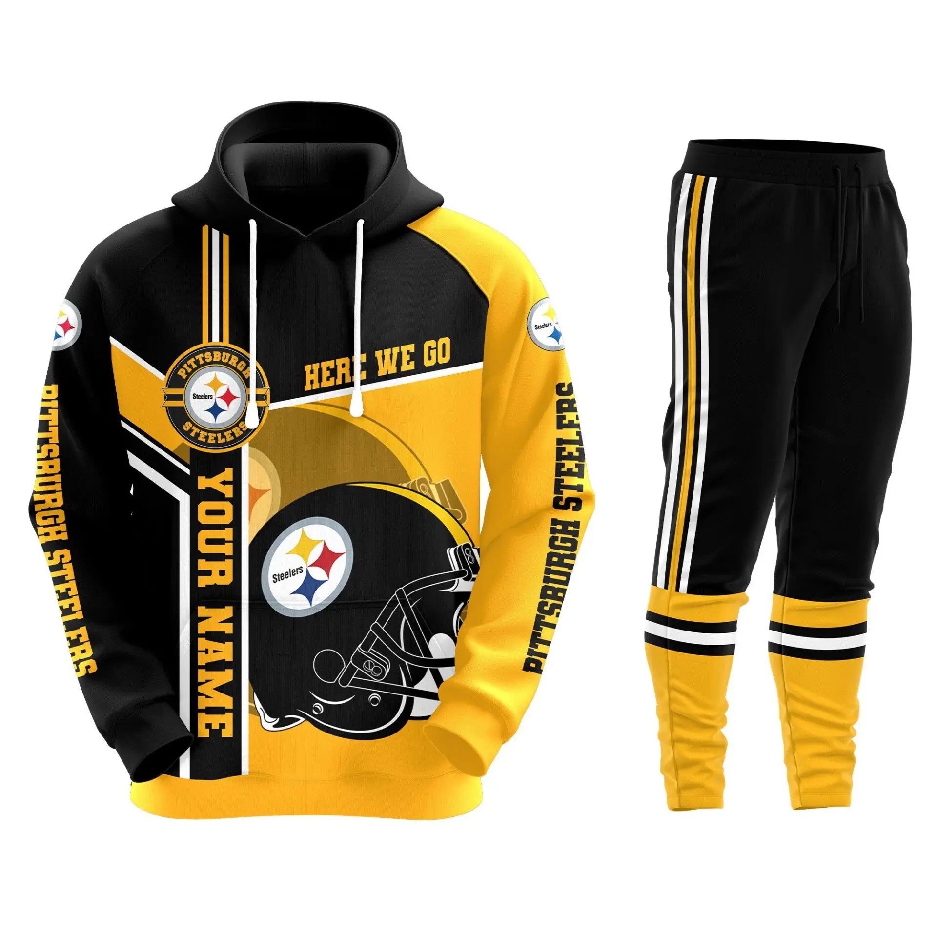 Pittsburgh Steelers | Premium Hoodie Legging and Jogger HI – HuddleStyle.com - Image 3