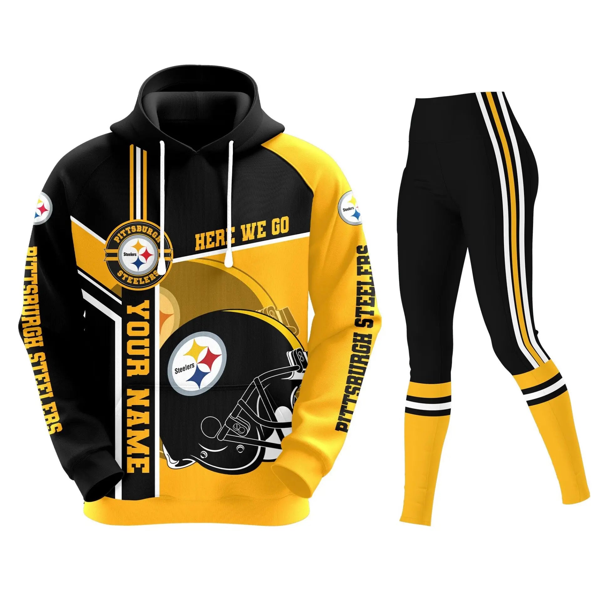 Pittsburgh Steelers | Premium Hoodie Legging and Jogger HI – HuddleStyle.com - Image 2