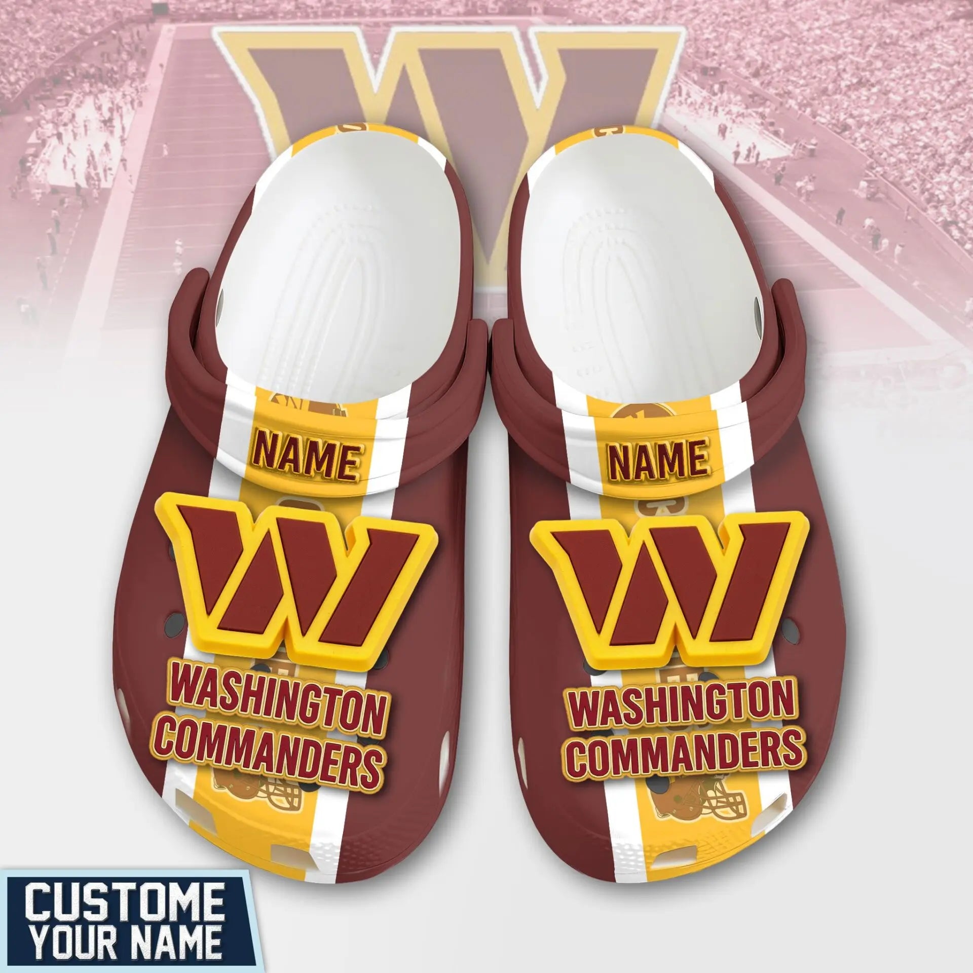 Washington Commanders | PREMIUM NFL CLOGS TD – HuddleStyle.com - Main