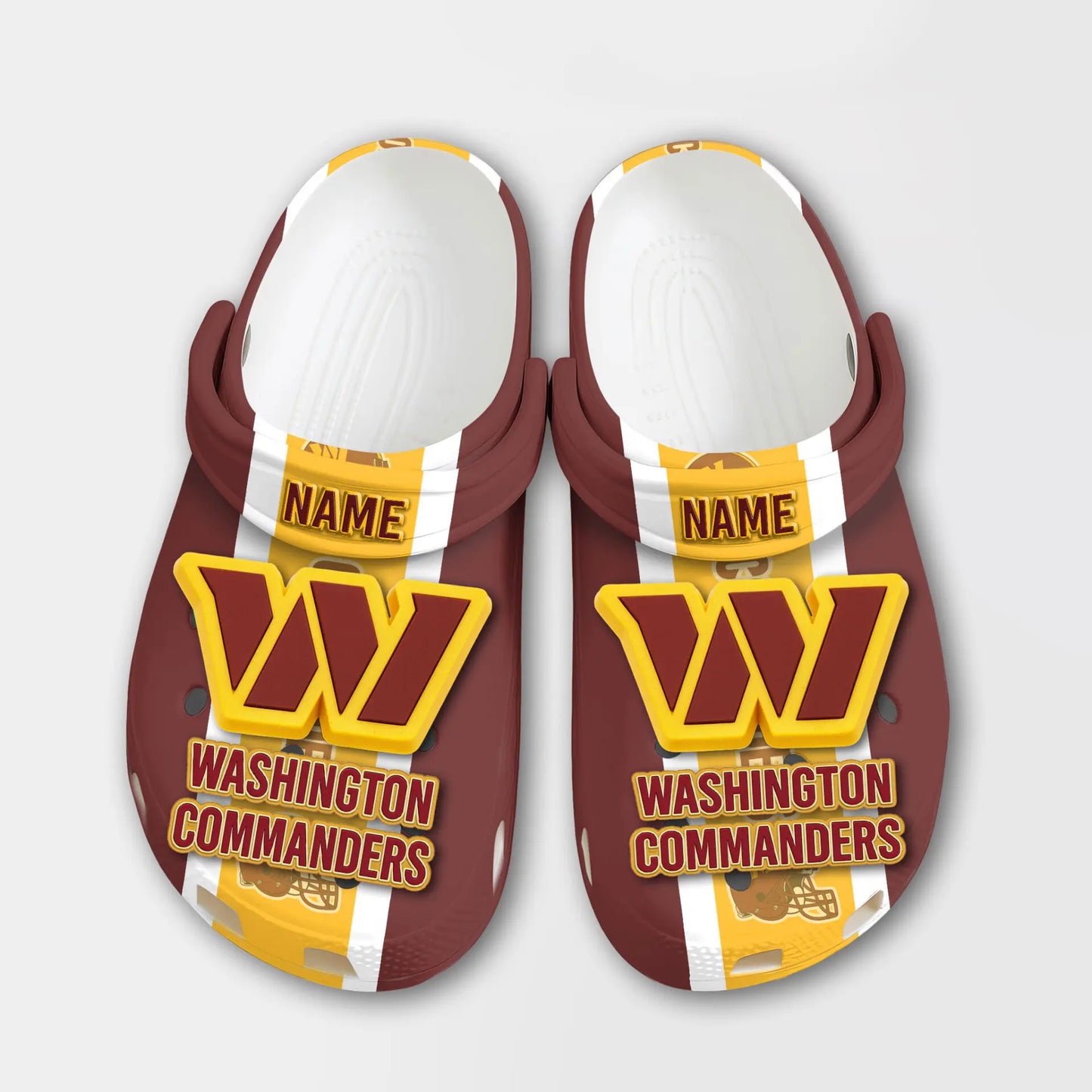 Washington Commanders | PREMIUM NFL CLOGS TD – HuddleStyle.com - Image 2
