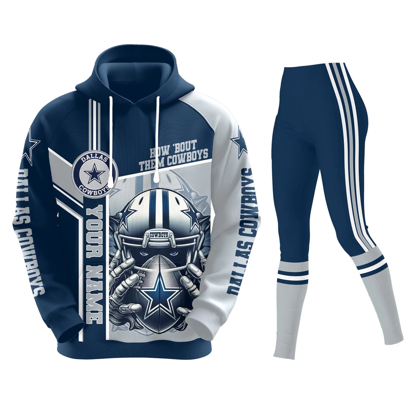 Dallas Cowboys | Premium Hoodie Legging and Jogger HI – HuddleStyle.com - Image 2