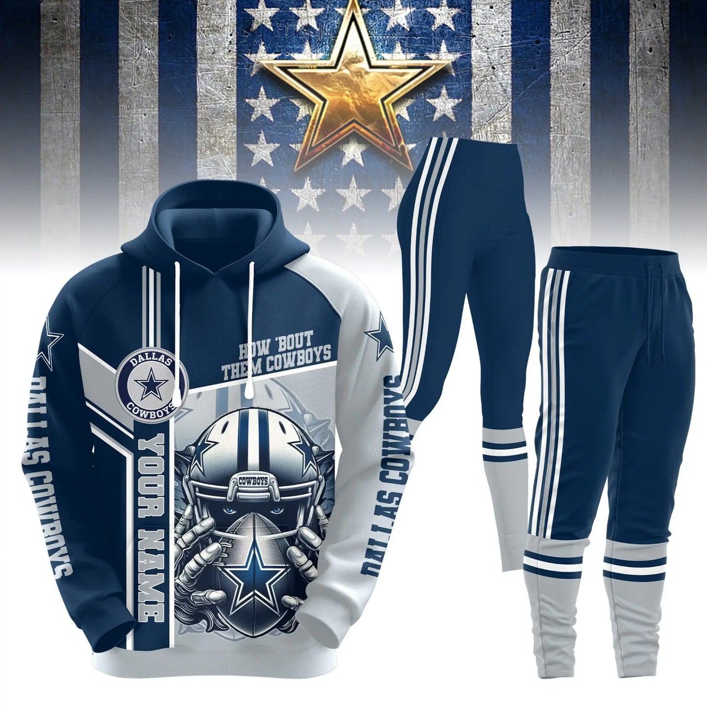 Dallas Cowboys | Premium Hoodie Legging and Jogger HI – HuddleStyle.com - Main