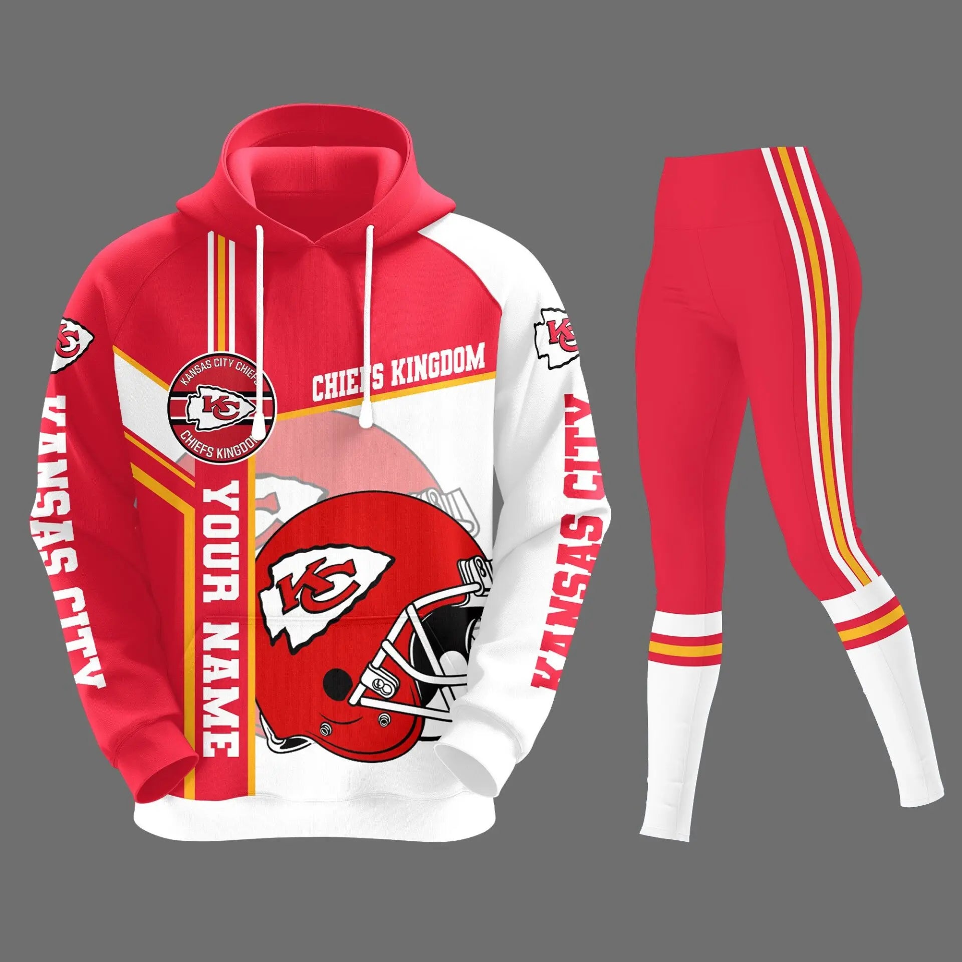 Kansas City Chiefs | Premium Hoodie Legging and Jogger HI – HuddleStyle.com - Image 2