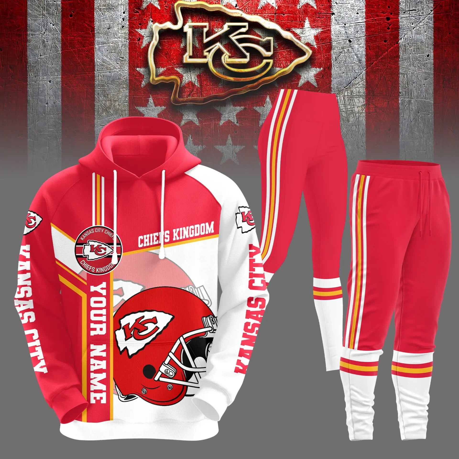 Kansas City Chiefs | Premium Hoodie Legging and Jogger HI – HuddleStyle.com - Main
