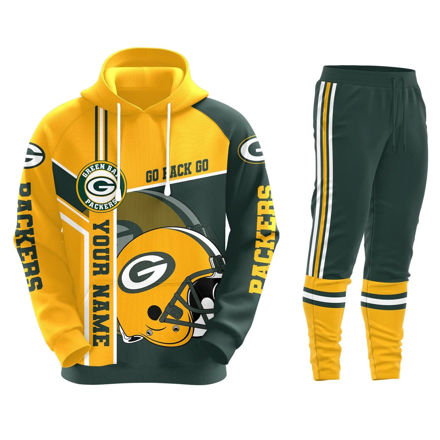 Green Bay Packers | Premium Hoodie Legging and Jogger HI – HuddleStyle.com - Image 3