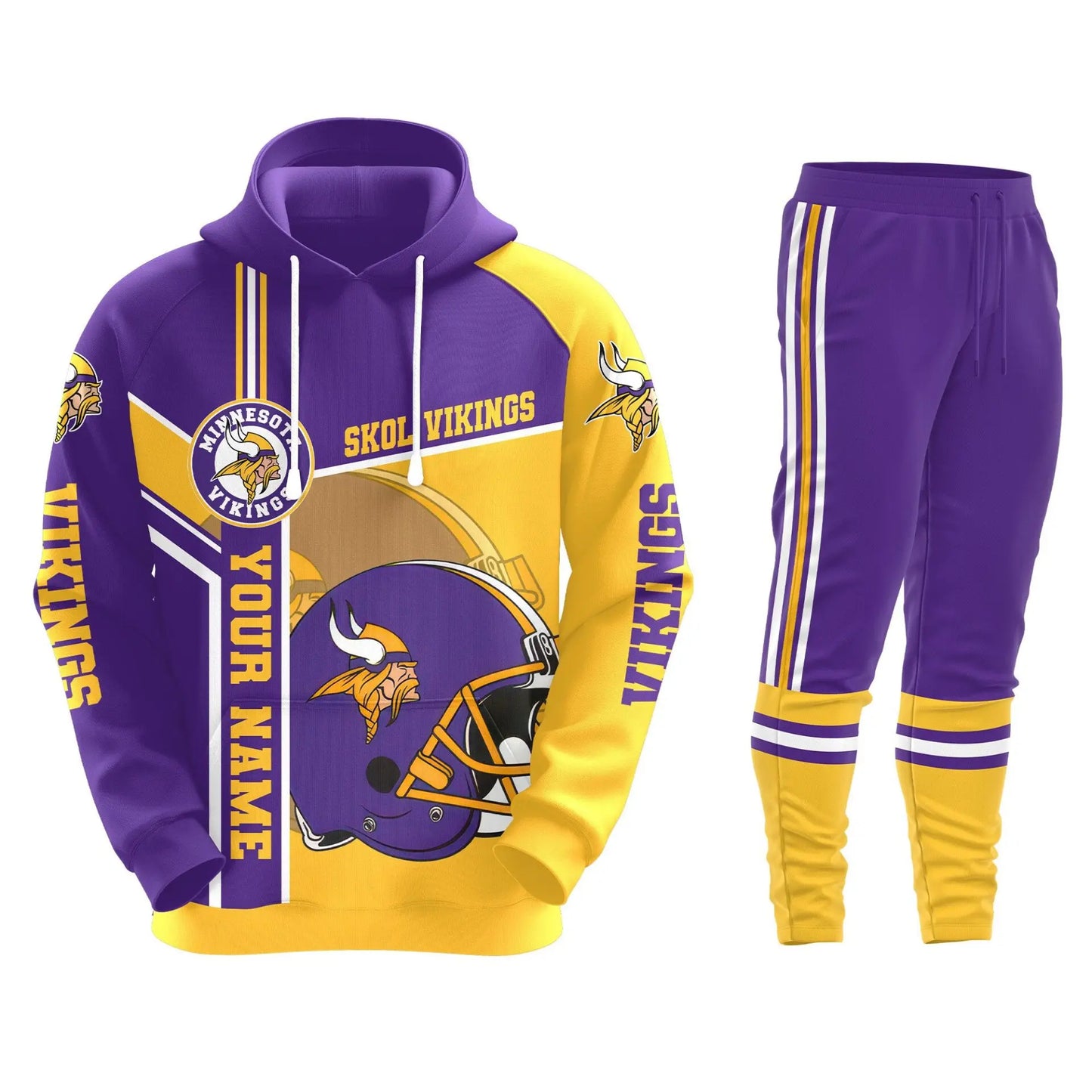 Minnesota Vikings | Premium Hoodie Legging and Jogger HI – HuddleStyle.com - Image 2