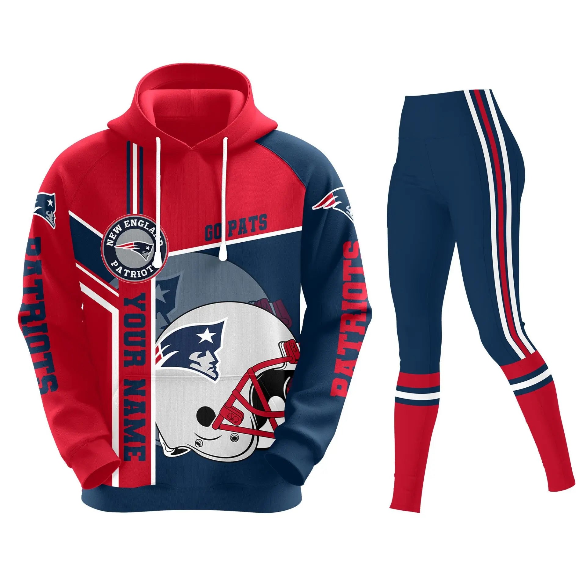 New England Patriots | Premium Hoodie Legging and Jogger HI – HuddleStyle.com - Image 2
