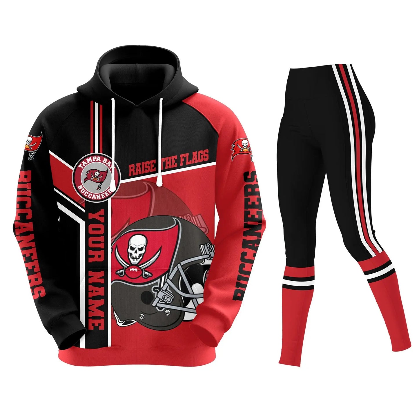 Tampa Bay Buccaneers | Premium Hoodie Legging and Jogger HI – HuddleStyle.com - Image 2