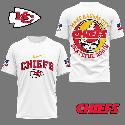 Kansas City Chiefs | Premium Grateful Game Day 3D Shirt NY – HuddleStyle.com - Main