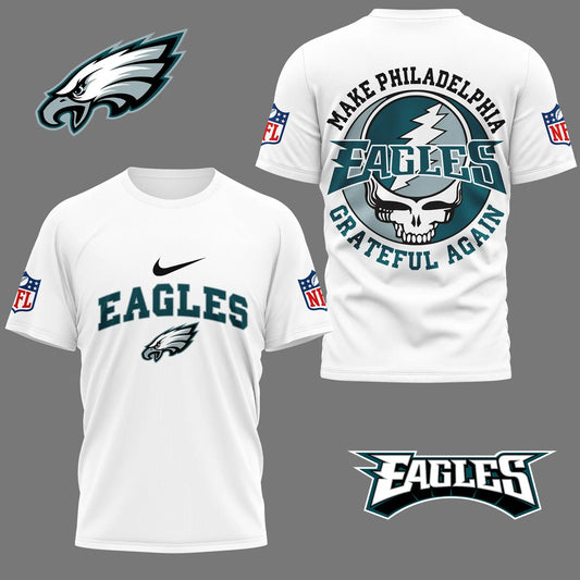 Philadelphia Eagles | Premium Grateful Game Day 3D Shirt NY – HuddleStyle.com - Main