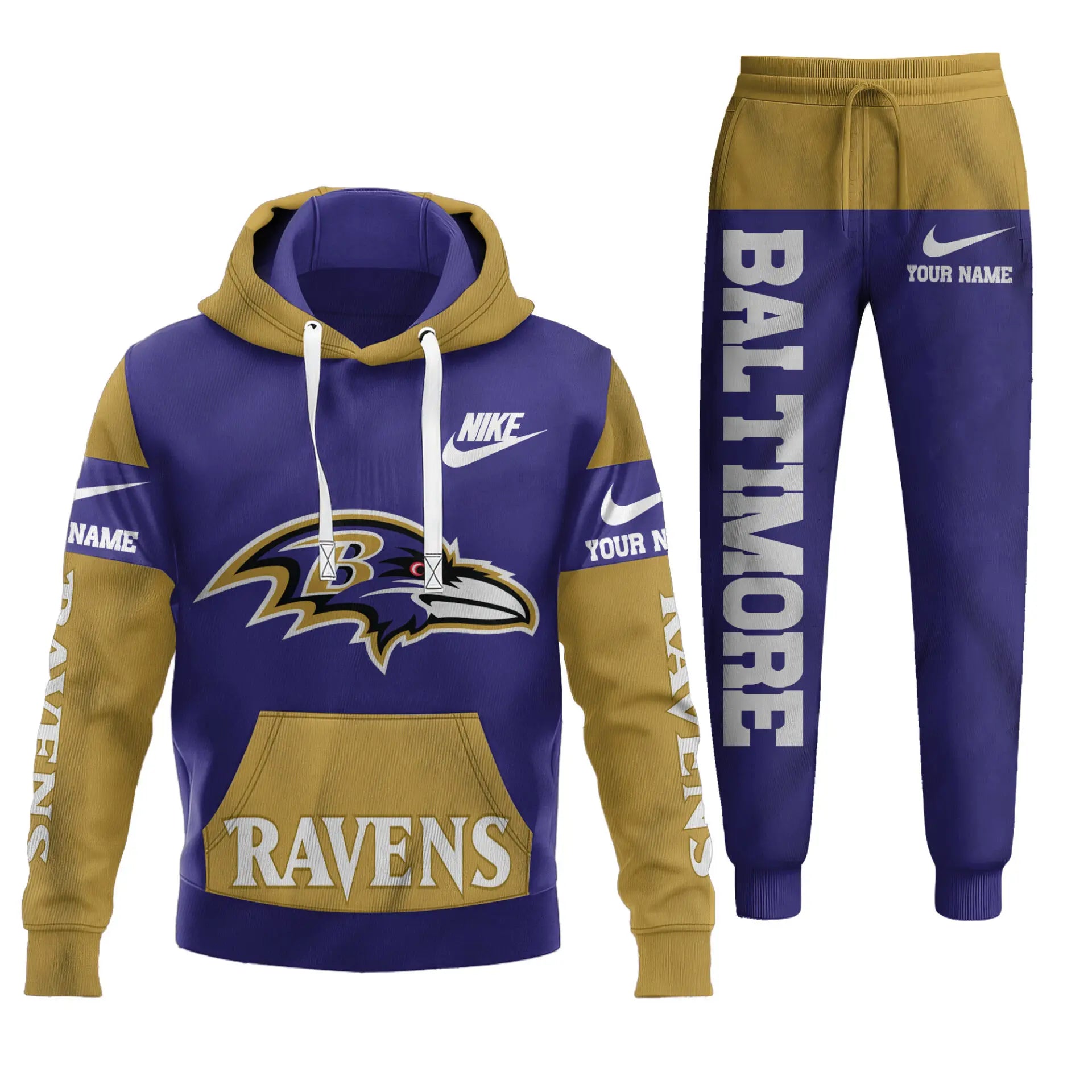 Baltimore Ravens | Premium Hoodie & Pants Set TD – HuddleStyle.com - Image 2