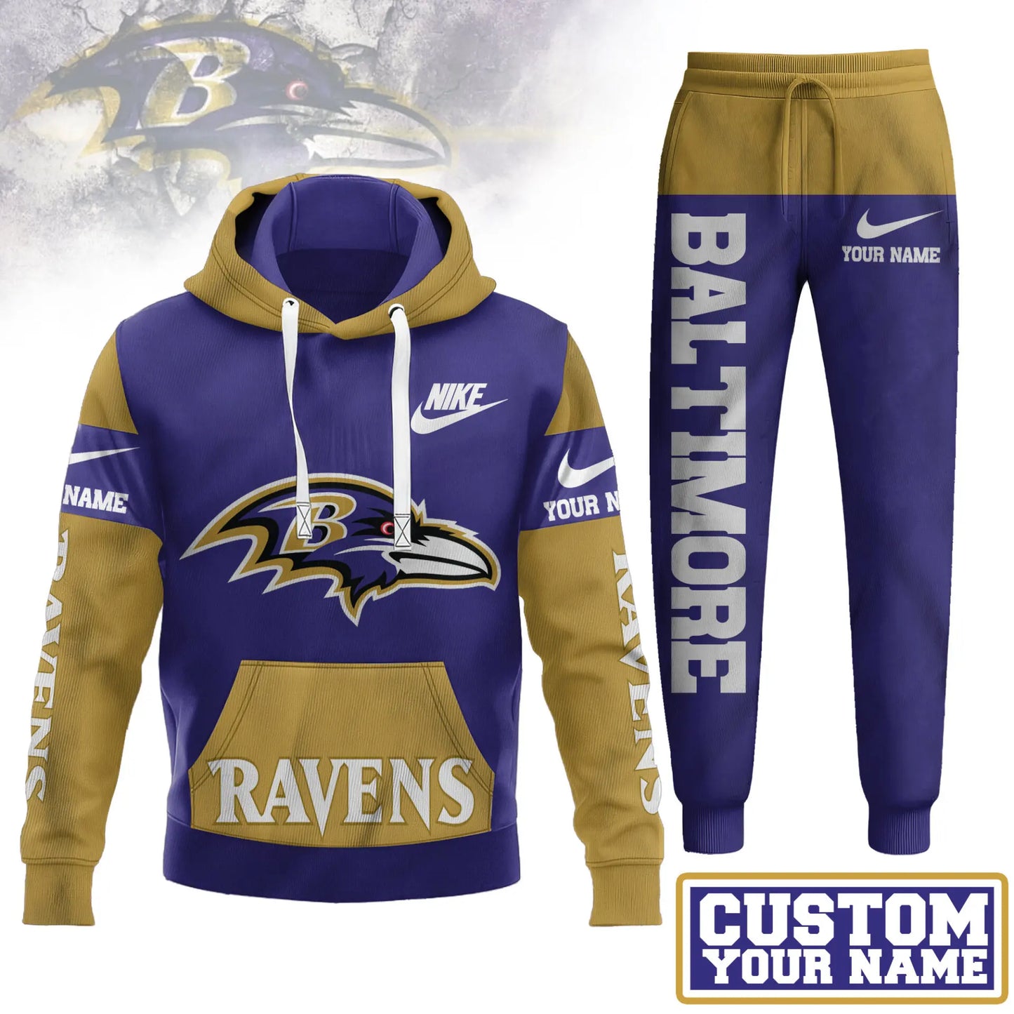Baltimore Ravens | Premium Hoodie & Pants Set TD – HuddleStyle.com - Main