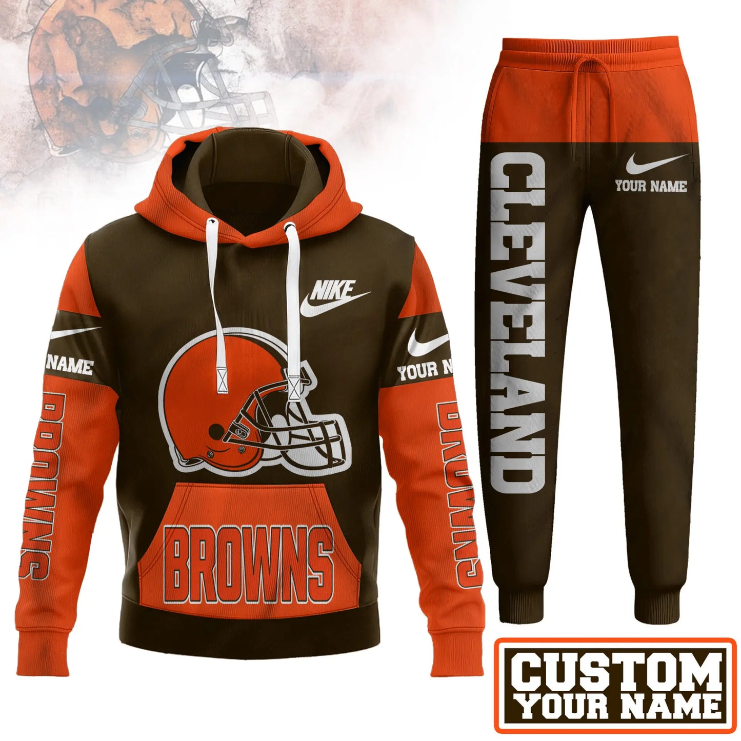 Cleveland Browns | Premium Hoodie & Pants Set TD – HuddleStyle.com - Image 2