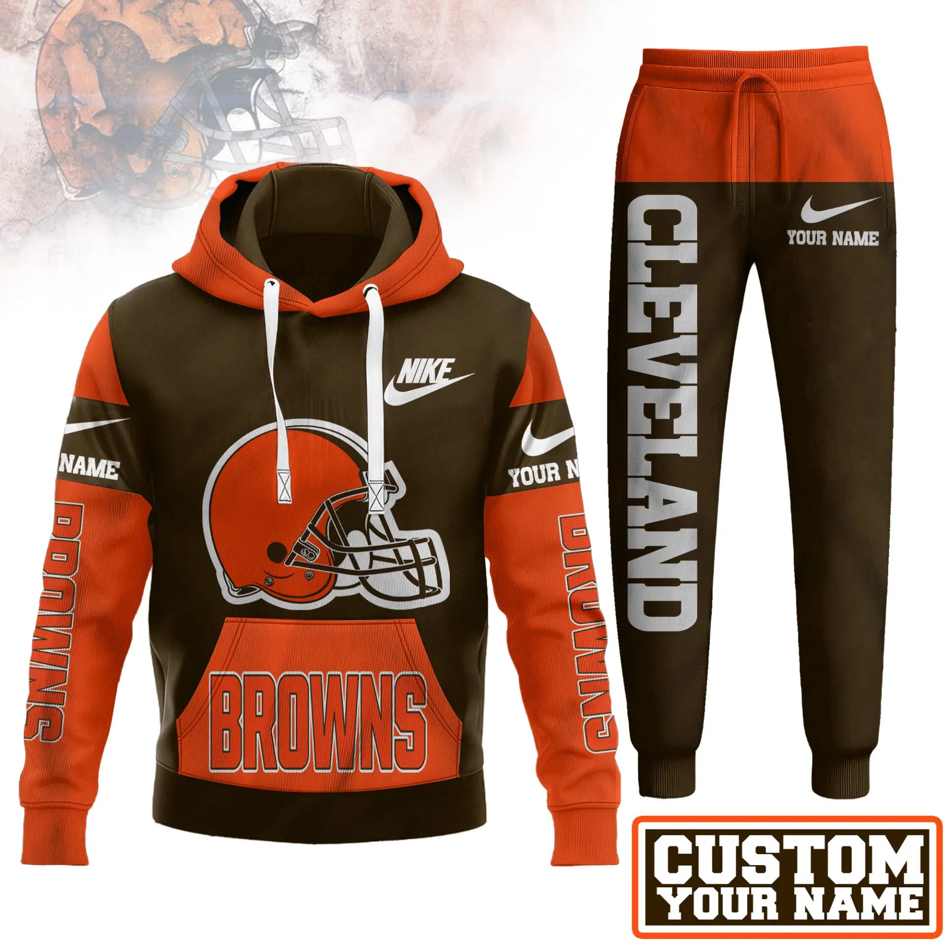 Cleveland Browns | Premium Hoodie & Pants Set TD – HuddleStyle.com - Image 2