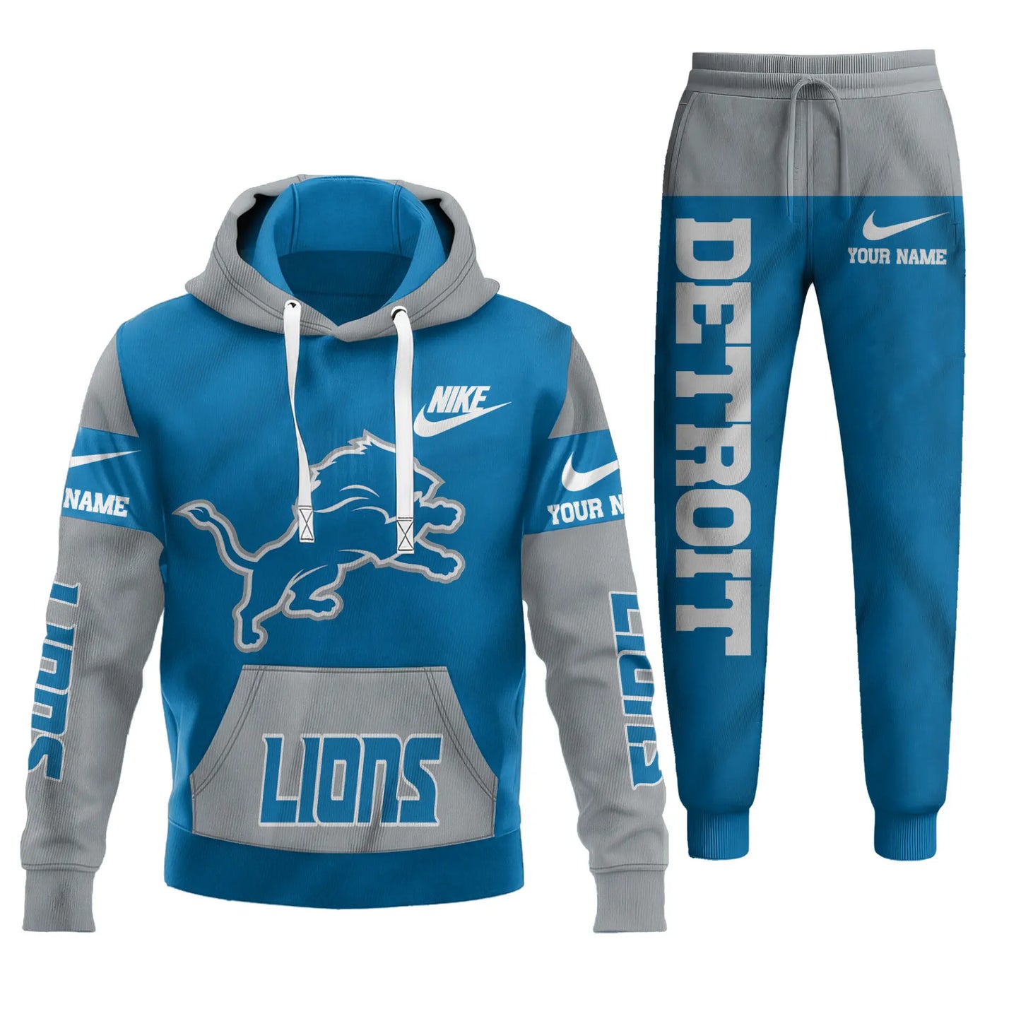 Detroit Lions | Premium Hoodie & Pants Set TD – HuddleStyle.com - Image 2