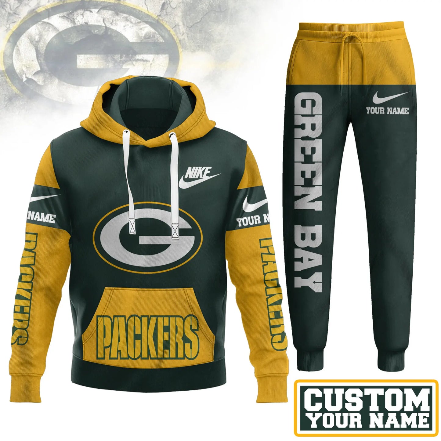 Green Bay Packers | Premium Hoodie & Pants Set TD – HuddleStyle.com - Image 2