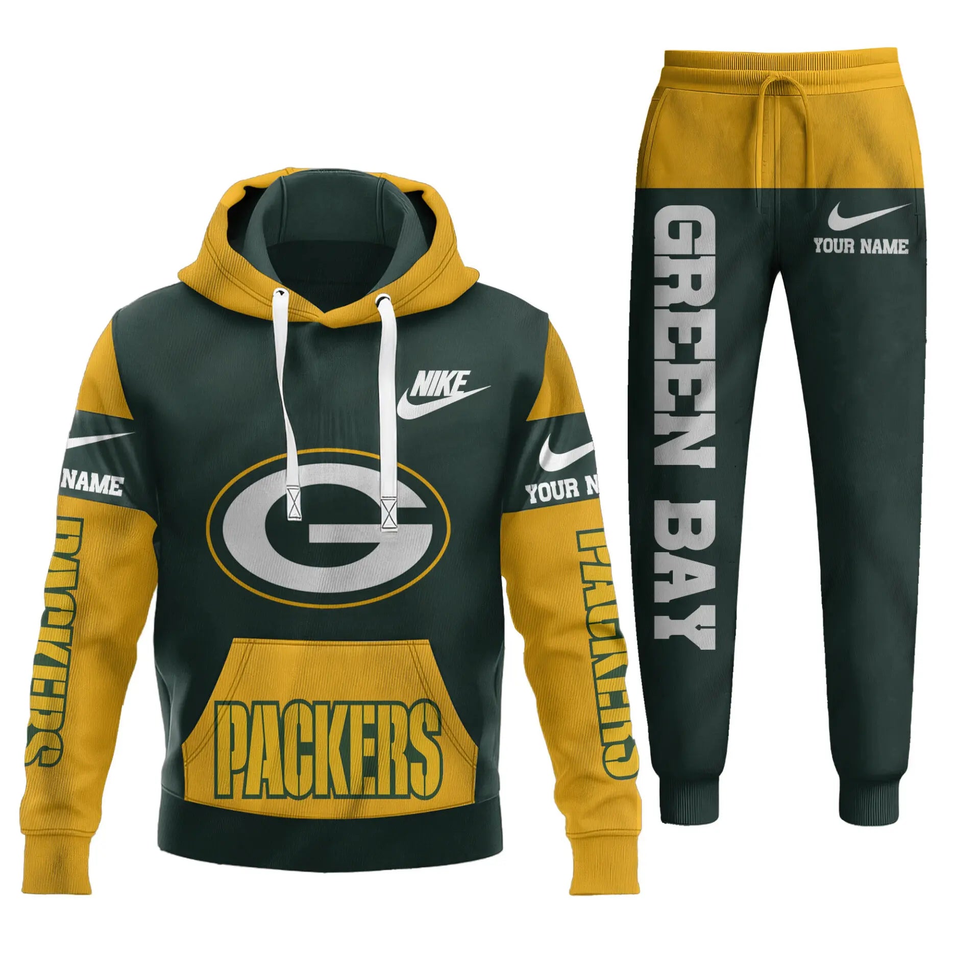 Green Bay Packers | Premium Hoodie & Pants Set TD – HuddleStyle.com - Main