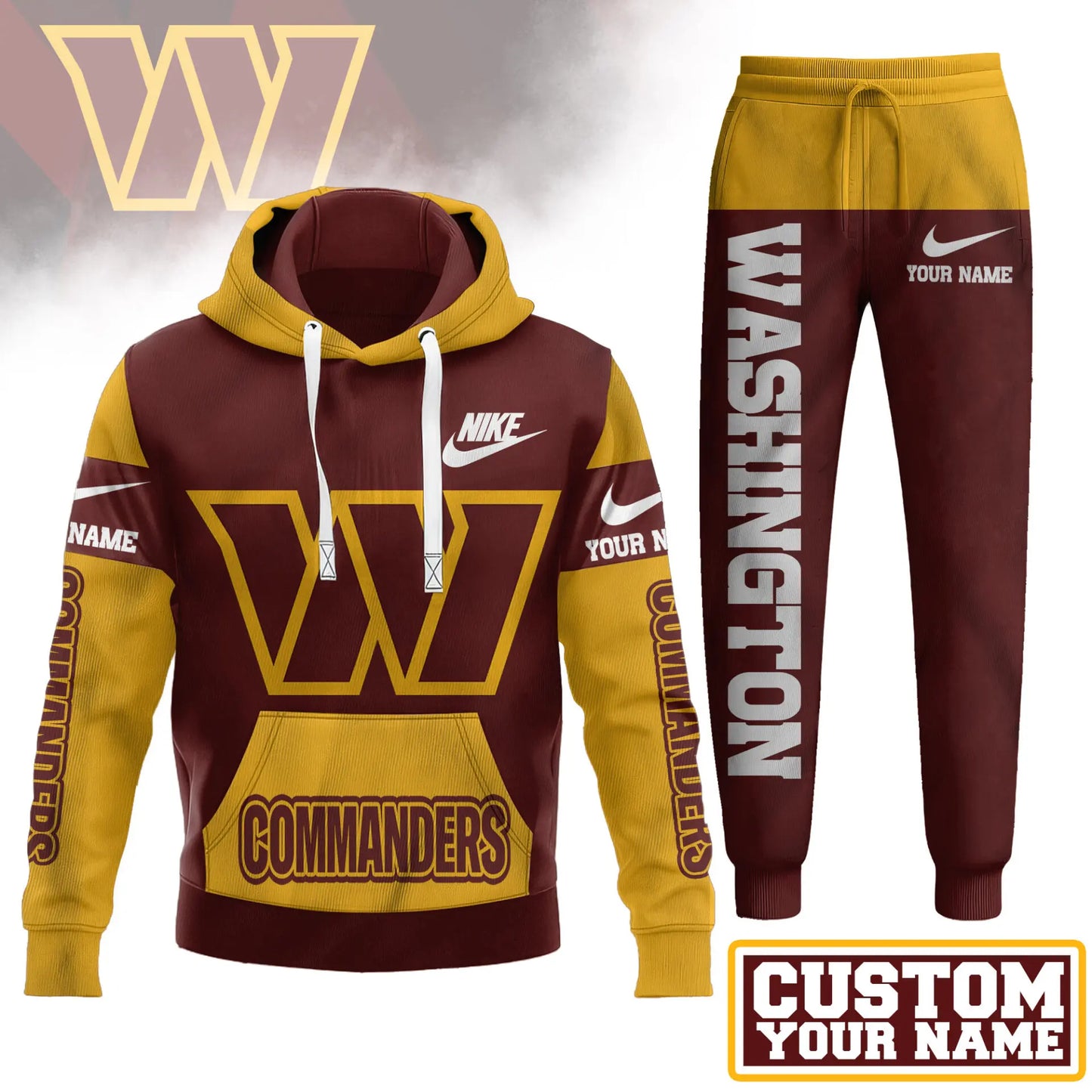 Washington Commanders | Premium Hoodie & Pants Set TD – HuddleStyle.com - Main