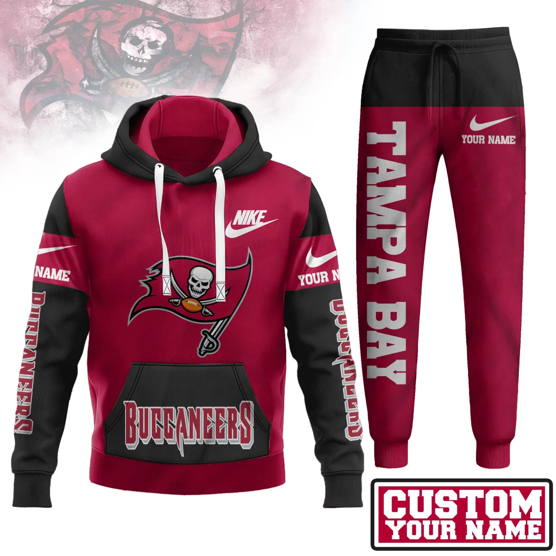 Tampa Bay Buccaneers | Premium Hoodie & Pants Set TD – HuddleStyle.com - Image 2