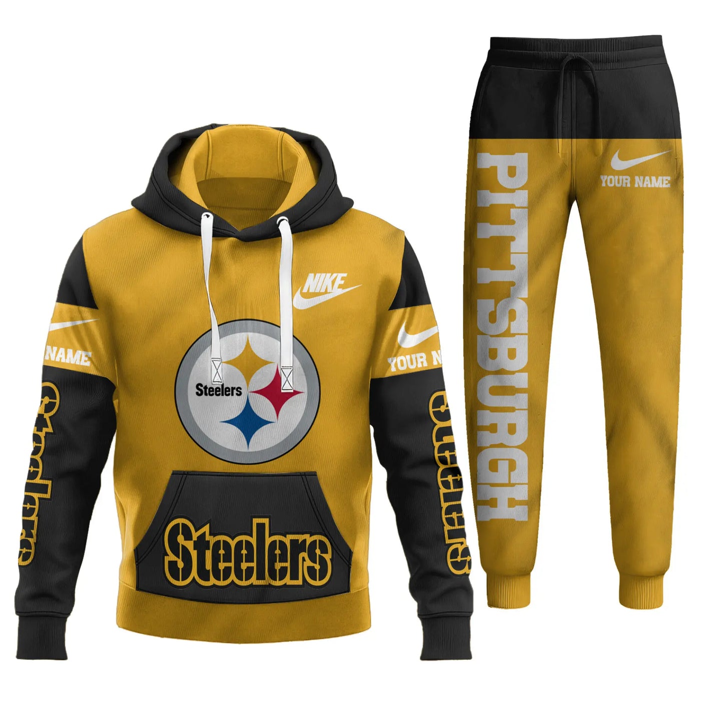 Pittsburgh Steelers | Premium Hoodie & Pants Set TD – HuddleStyle.com - Main
