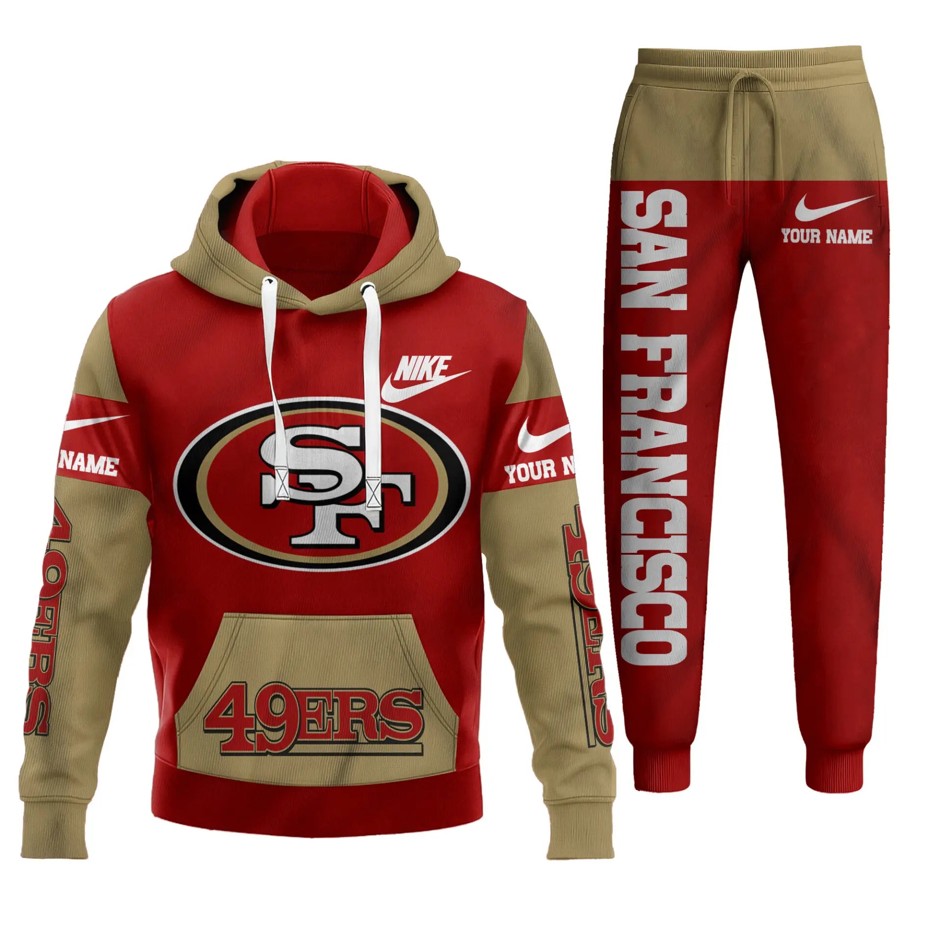 San Francisco 49ers | Premium Hoodie & Pants Set TD – HuddleStyle.com - Main