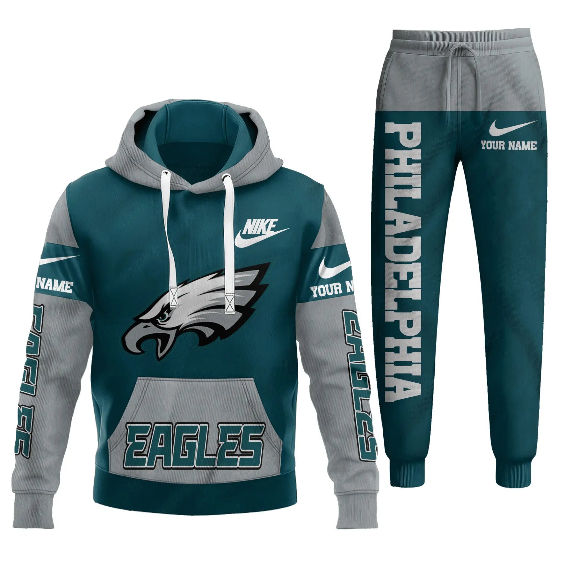 Philadelphia Eagles | Premium Hoodie & Pants Set TD – HuddleStyle.com - Image 2