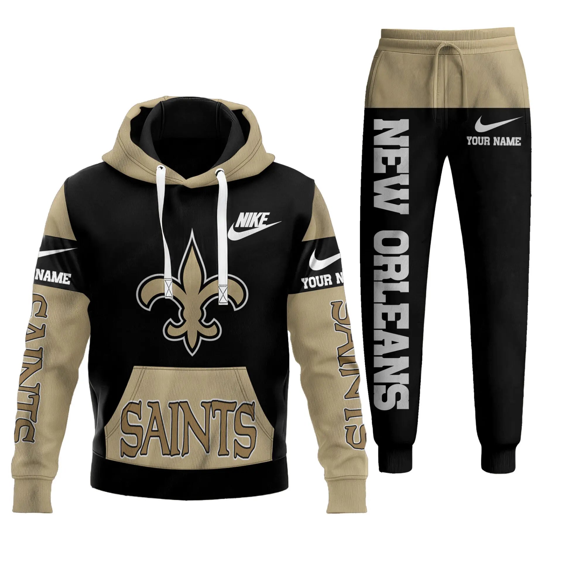 New Orleans Saints | Premium Hoodie & Pants Set TD – HuddleStyle.com - Main