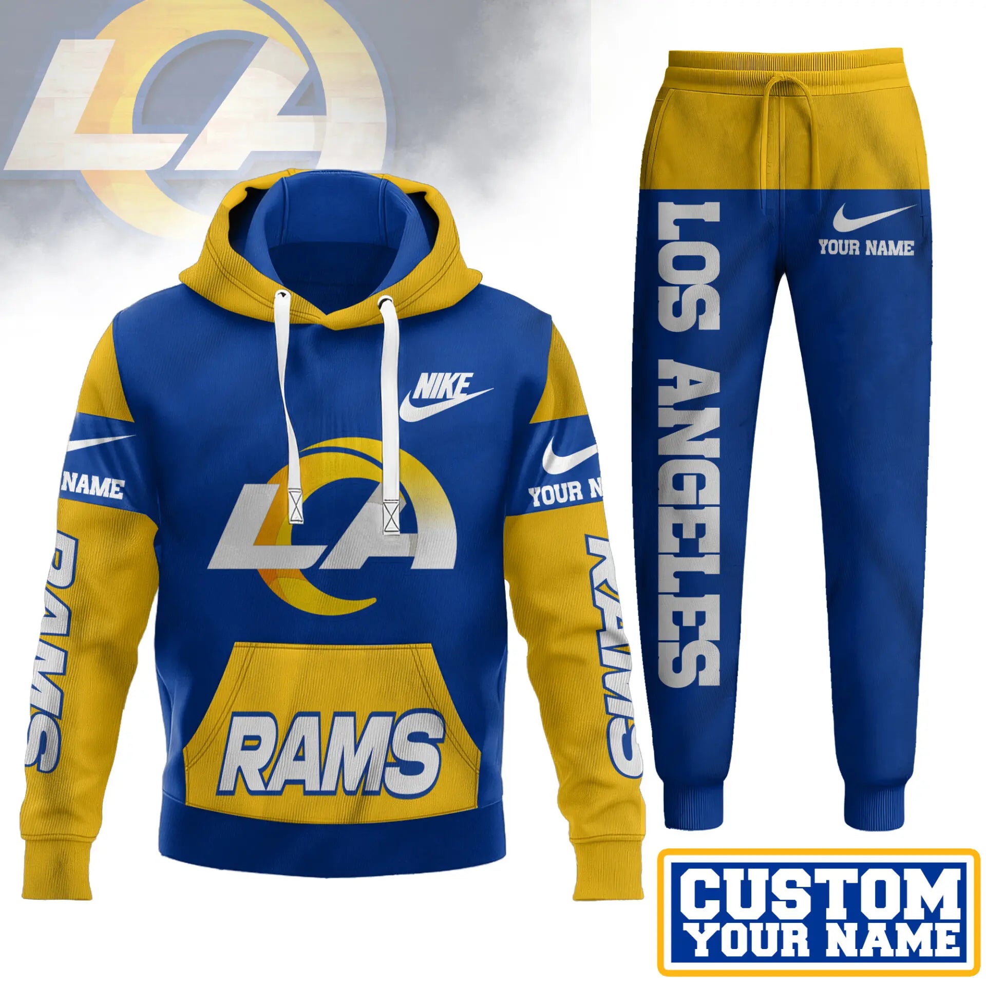 Los Angeles Rams | Premium Hoodie & Pants Set TD – HuddleStyle.com - Image 2