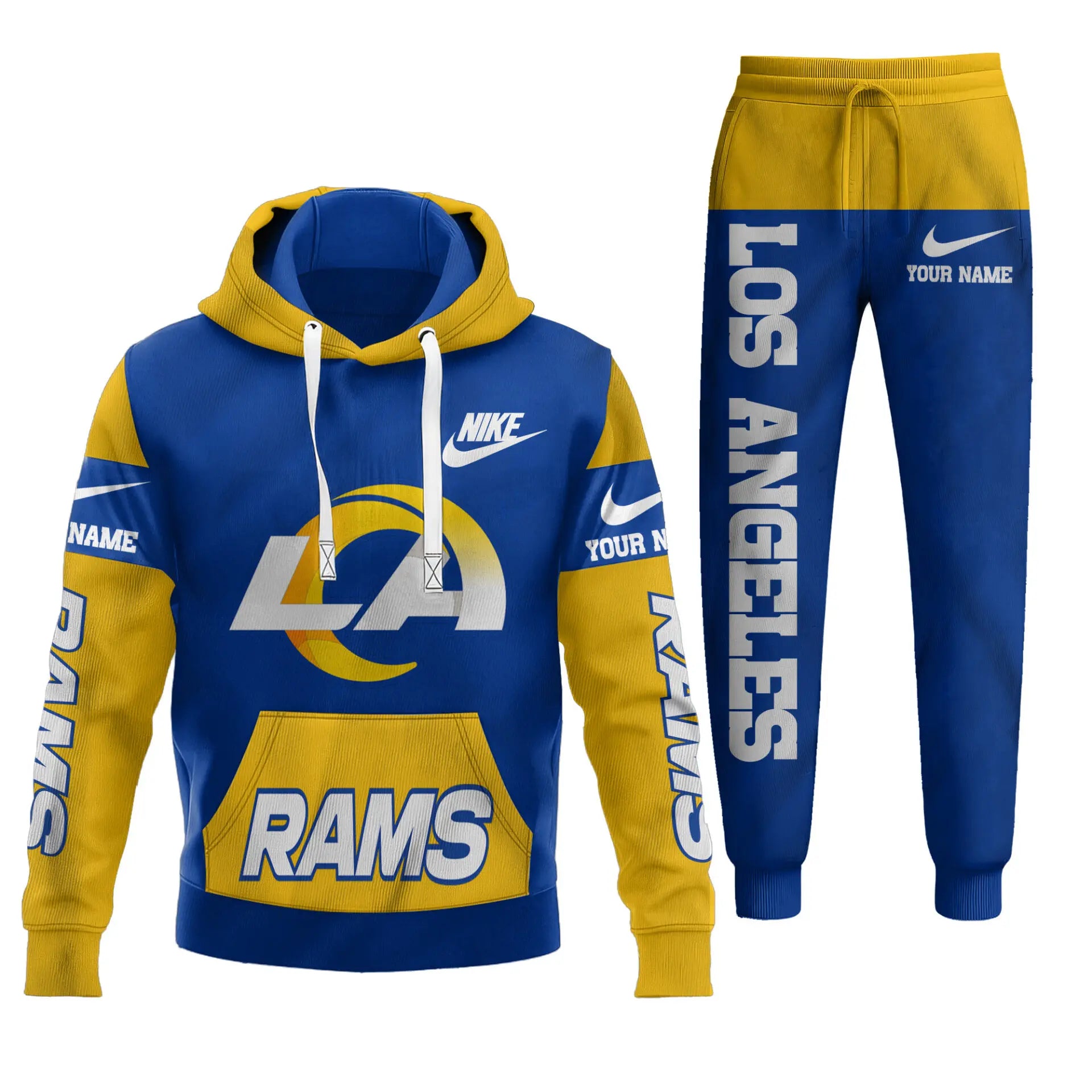 Los Angeles Rams | Premium Hoodie & Pants Set TD – HuddleStyle.com - Main