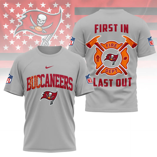 Tampa Bay Buccaneers | Premium NFL Fire Dept 3D Shirt TD – HuddleStyle.com - Main